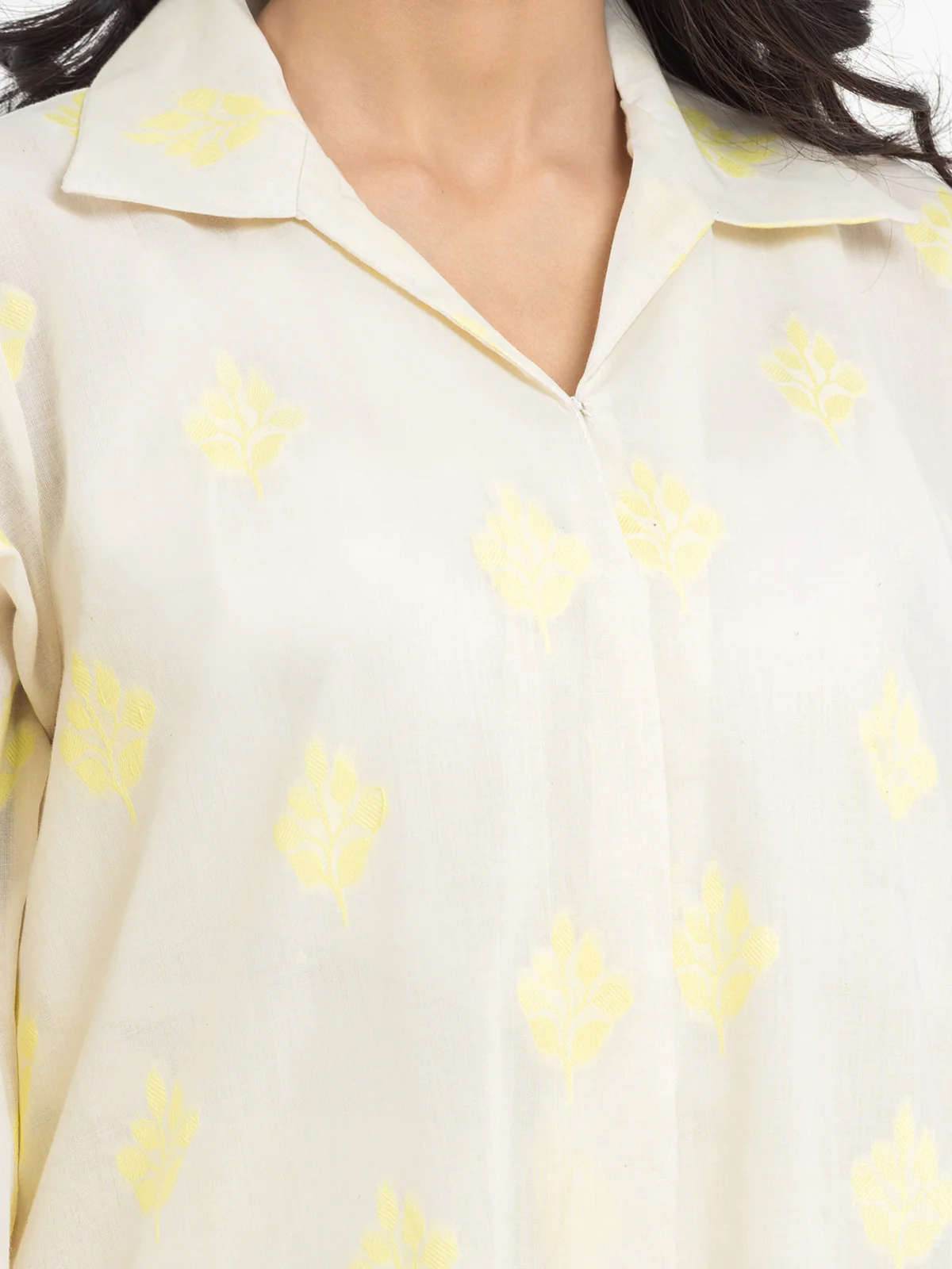 Pret Printed Jacquard Shirt Trouser - EWTKS24-80097ST - Image 3