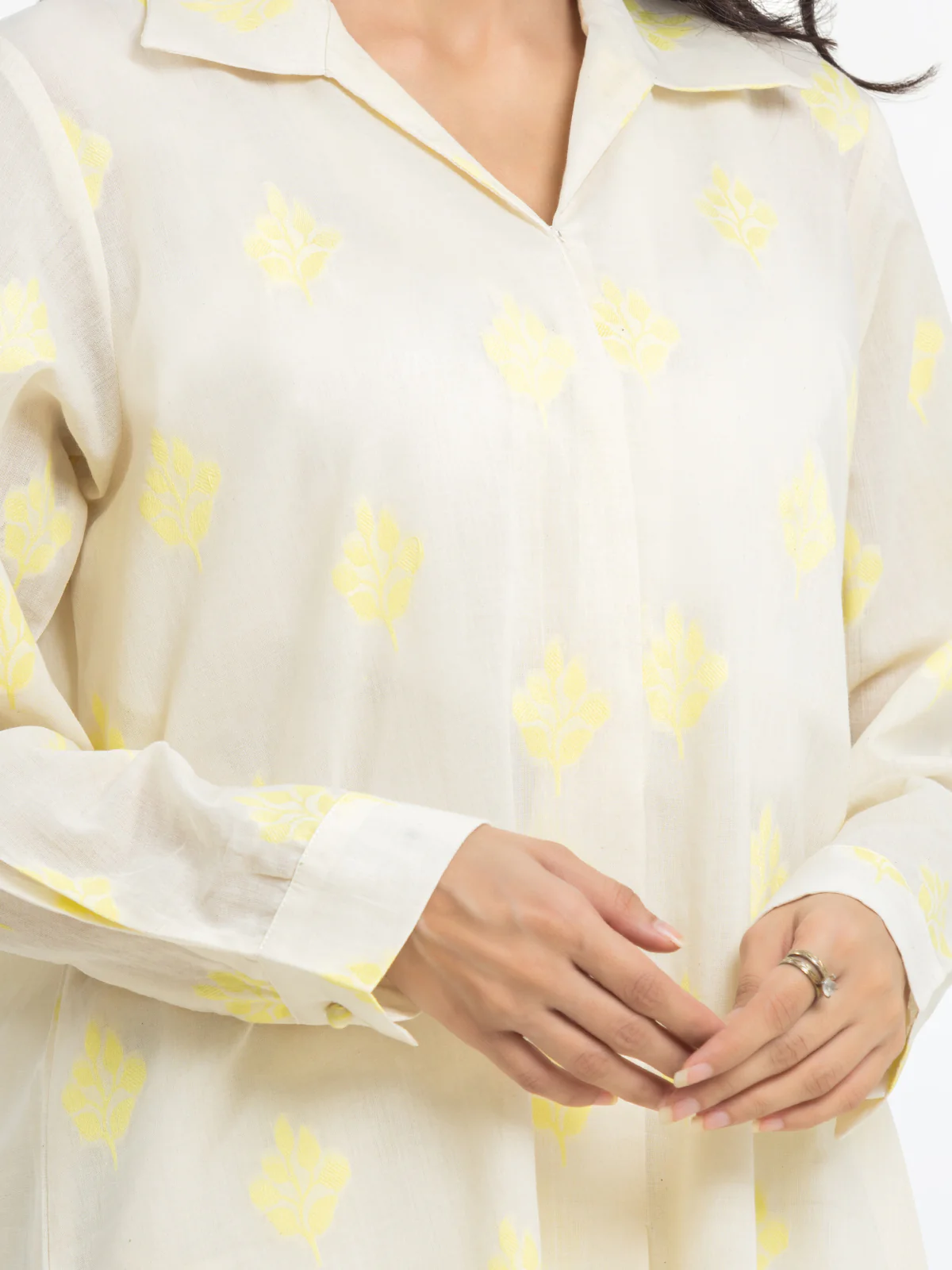 Pret Printed Jacquard Shirt Trouser - EWTKS24-80097ST - Image 4