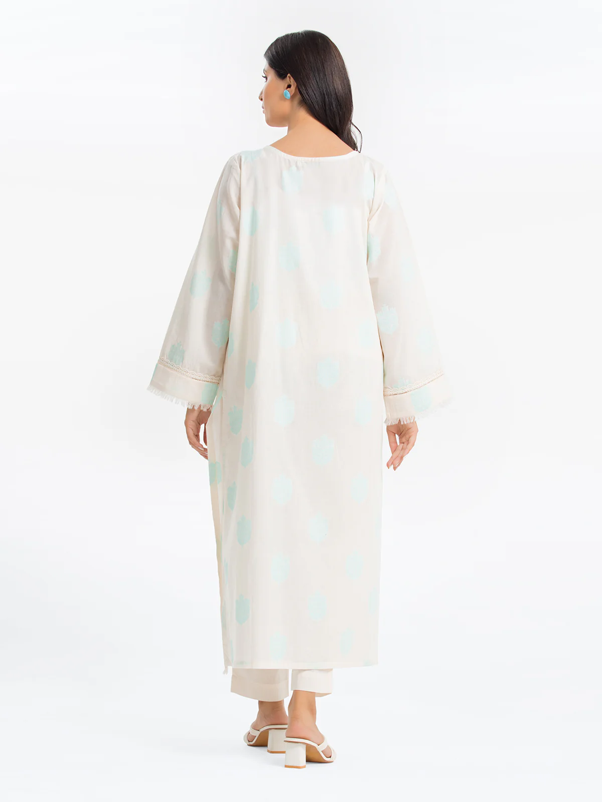 Pret Printed Jacquard Shirt Trouser - EWTKS24-80098ST - Image 5