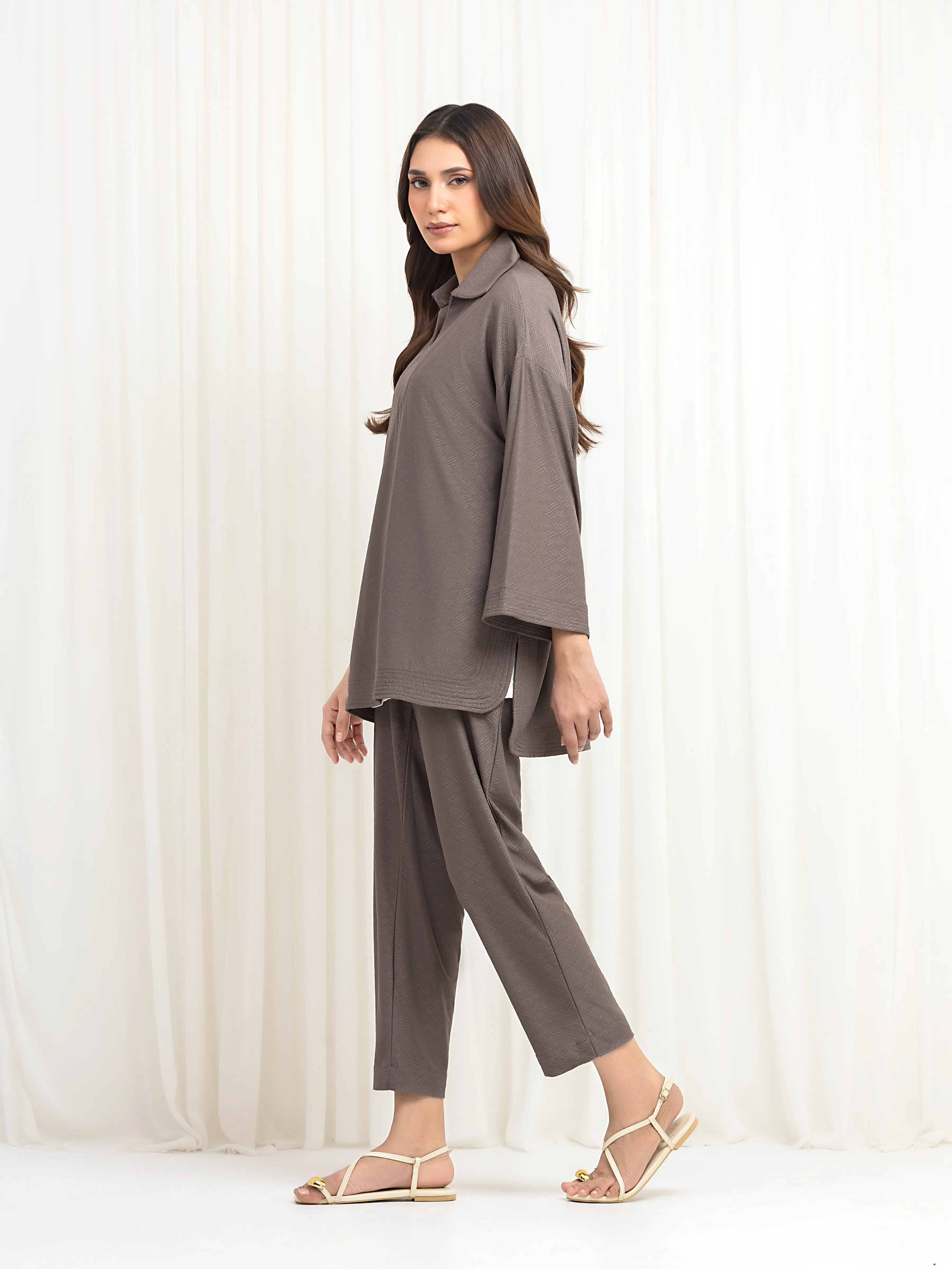 Pret Solid Jacquard Co-Ord Set - EWTKS5-84113ST - Image 5