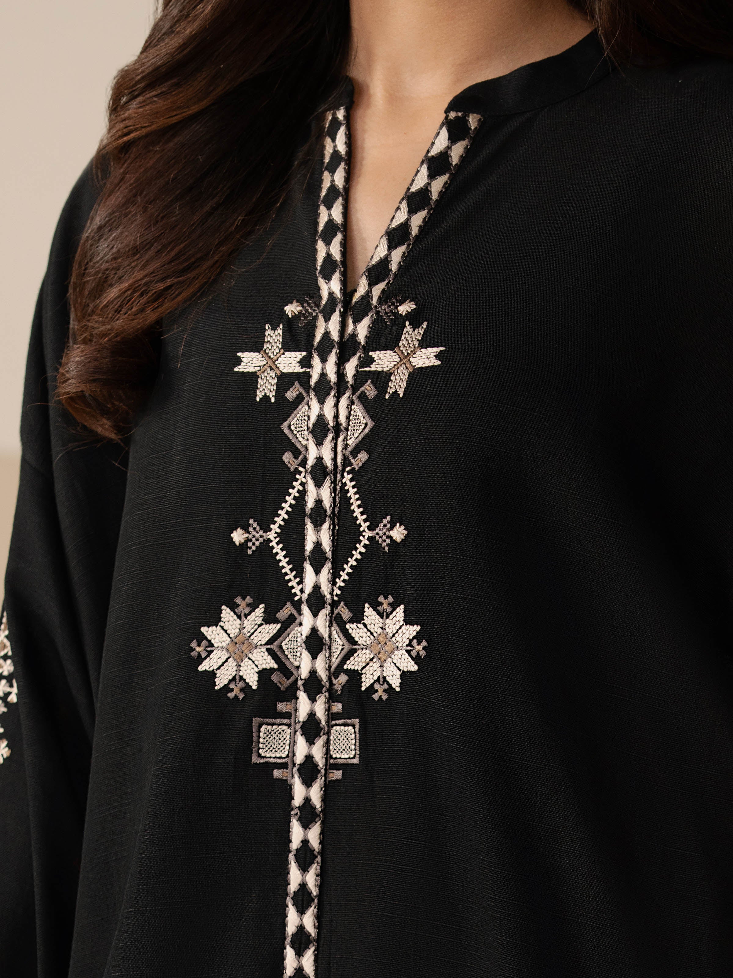 Pret Embroidered Khaddar Co-ord Set - EWTKED5-84010ST - Image 4