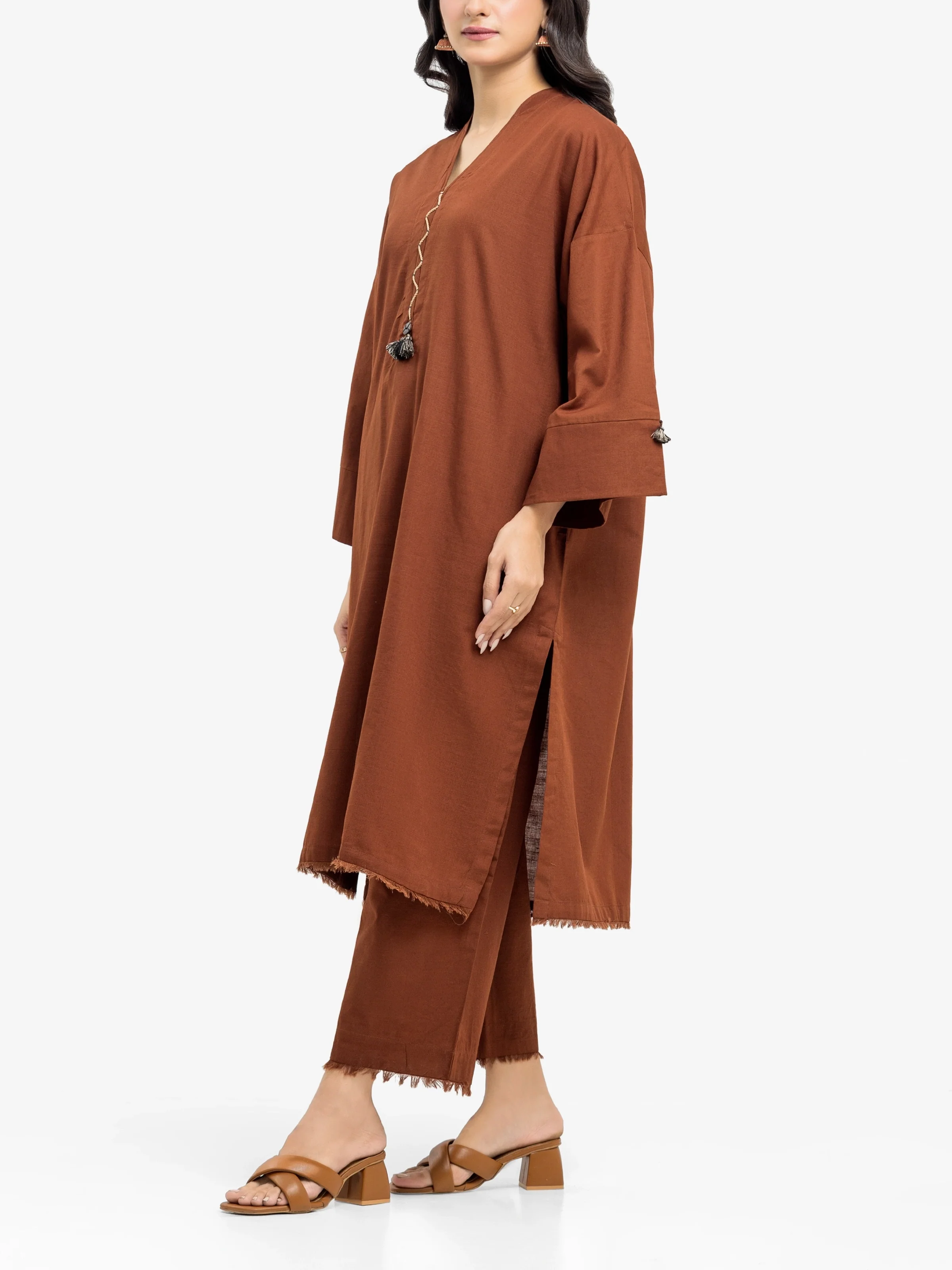 Pret Solid Khaddar Co-ord Set - EWTKS24-81396ST - Image 4