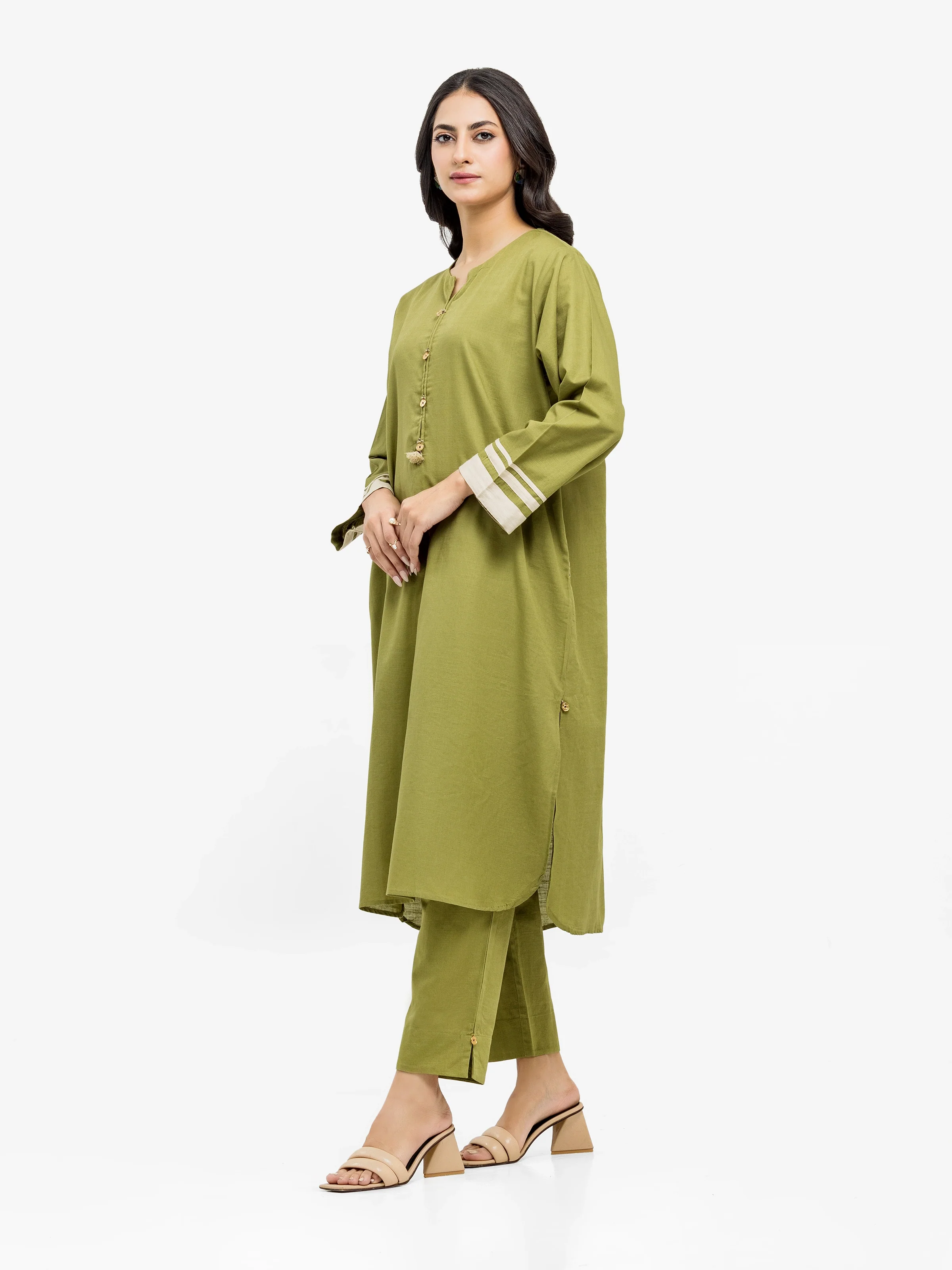 Pret Solid Khaddar Shirt Trouser - EWTKS24-81400ST - Image 6