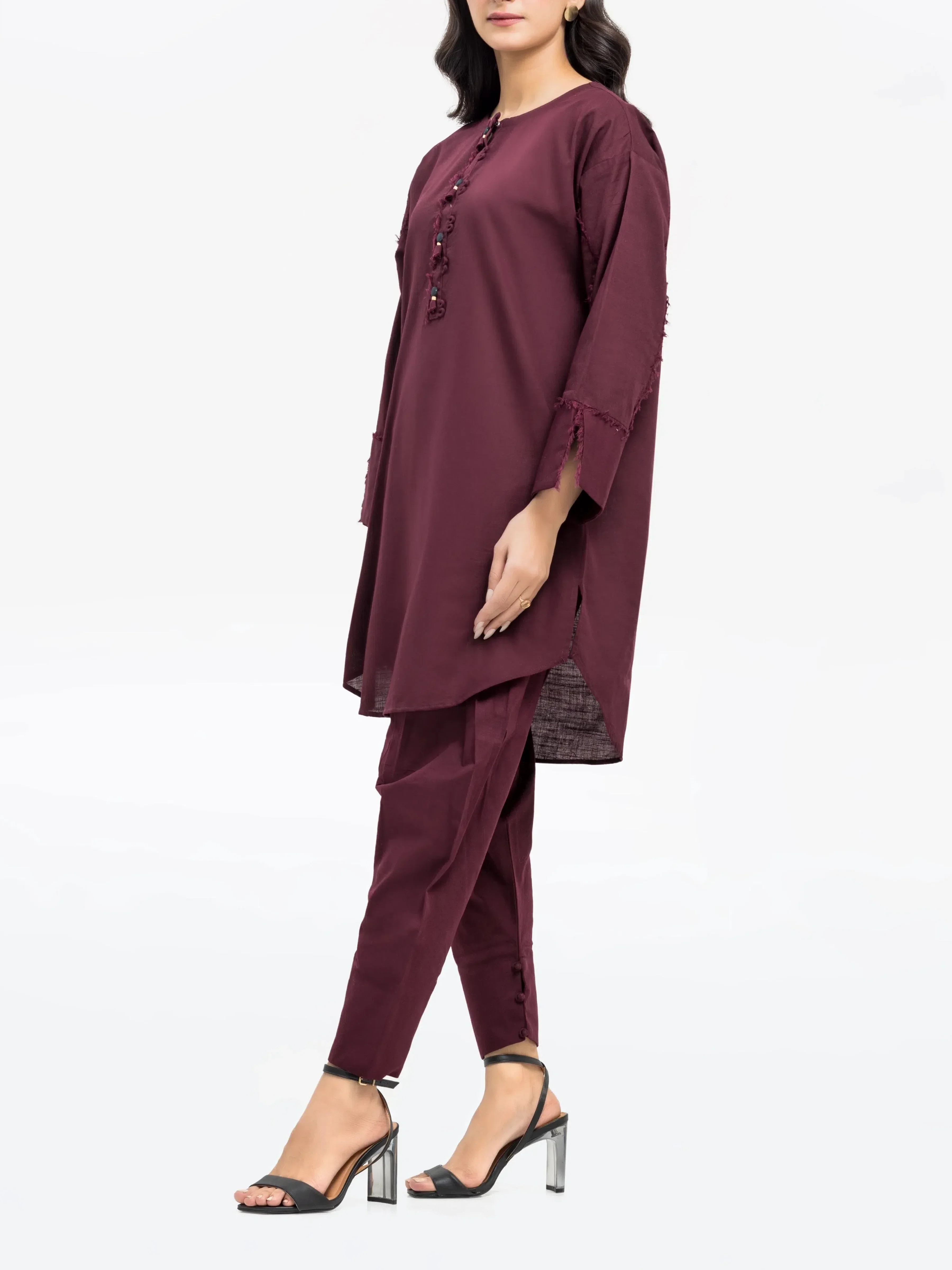 Pret Solid Khaddar Co-ord Set - EWTKS24-81401ST - Image 5