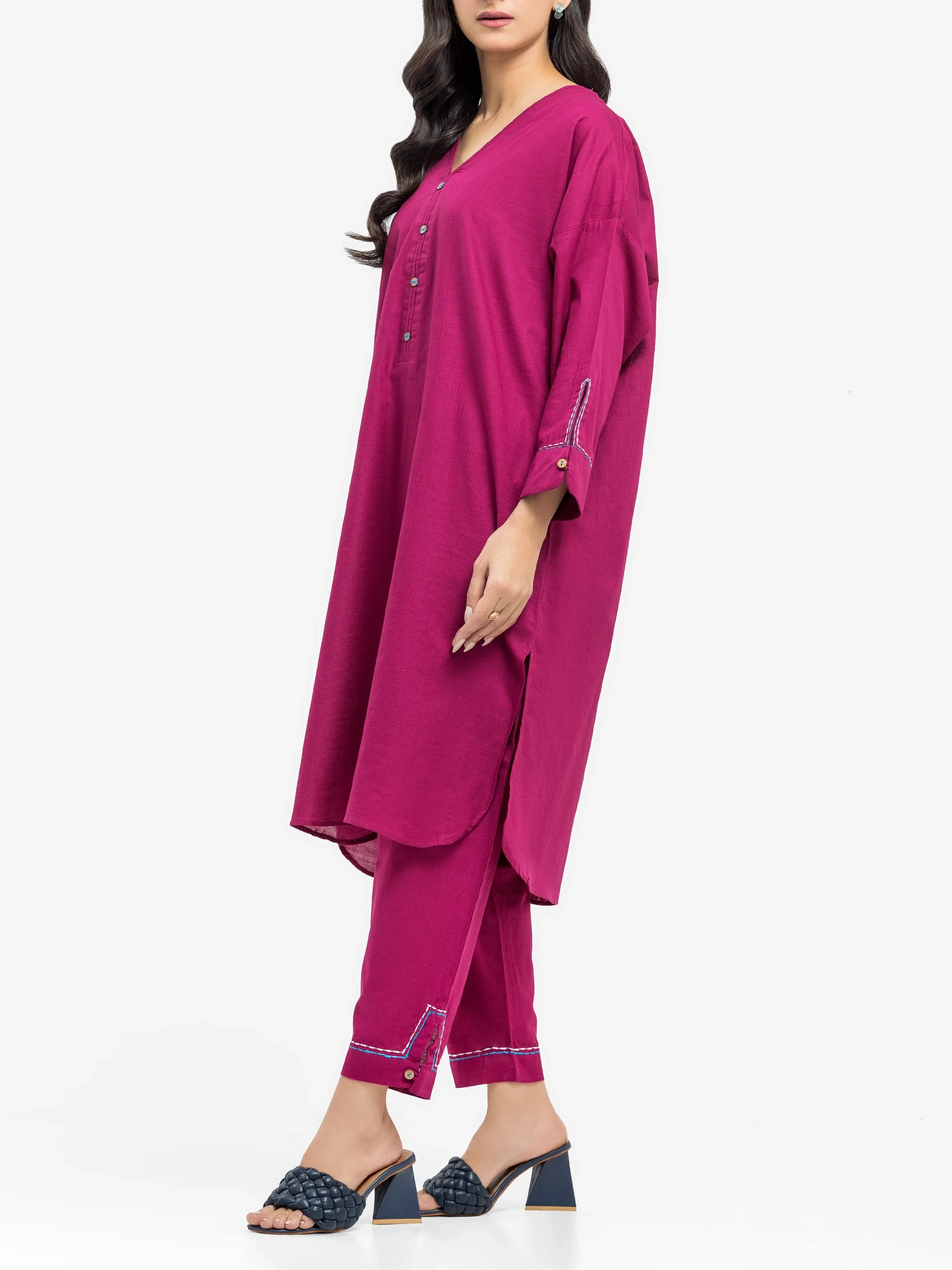 Pret Solid Khaddar Co-ord Set - EWTKS24-81403ST - Image 6