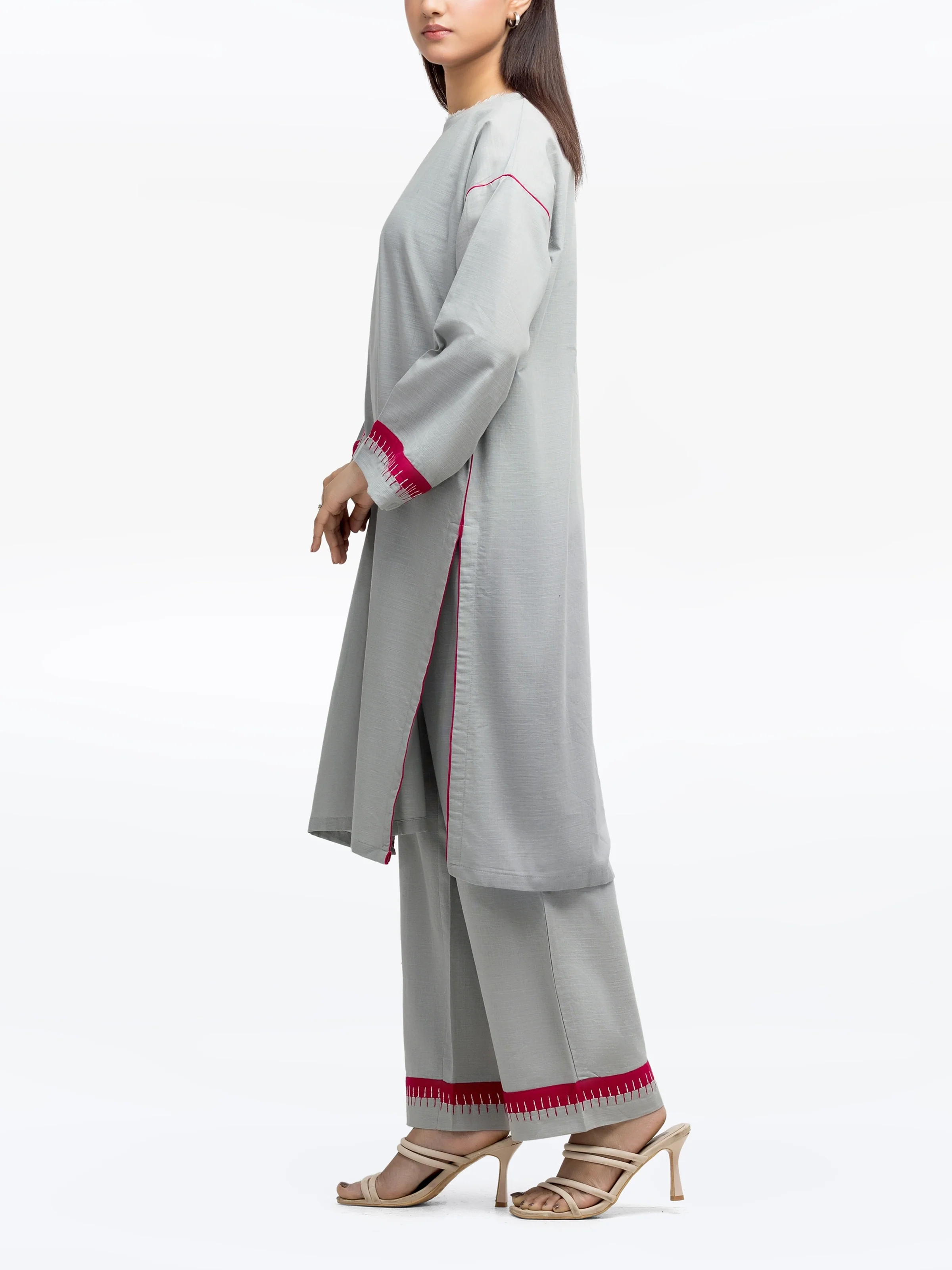 Pret Solid Khaddar Co-ord Set - EWTKS24-81404ST - Image 5