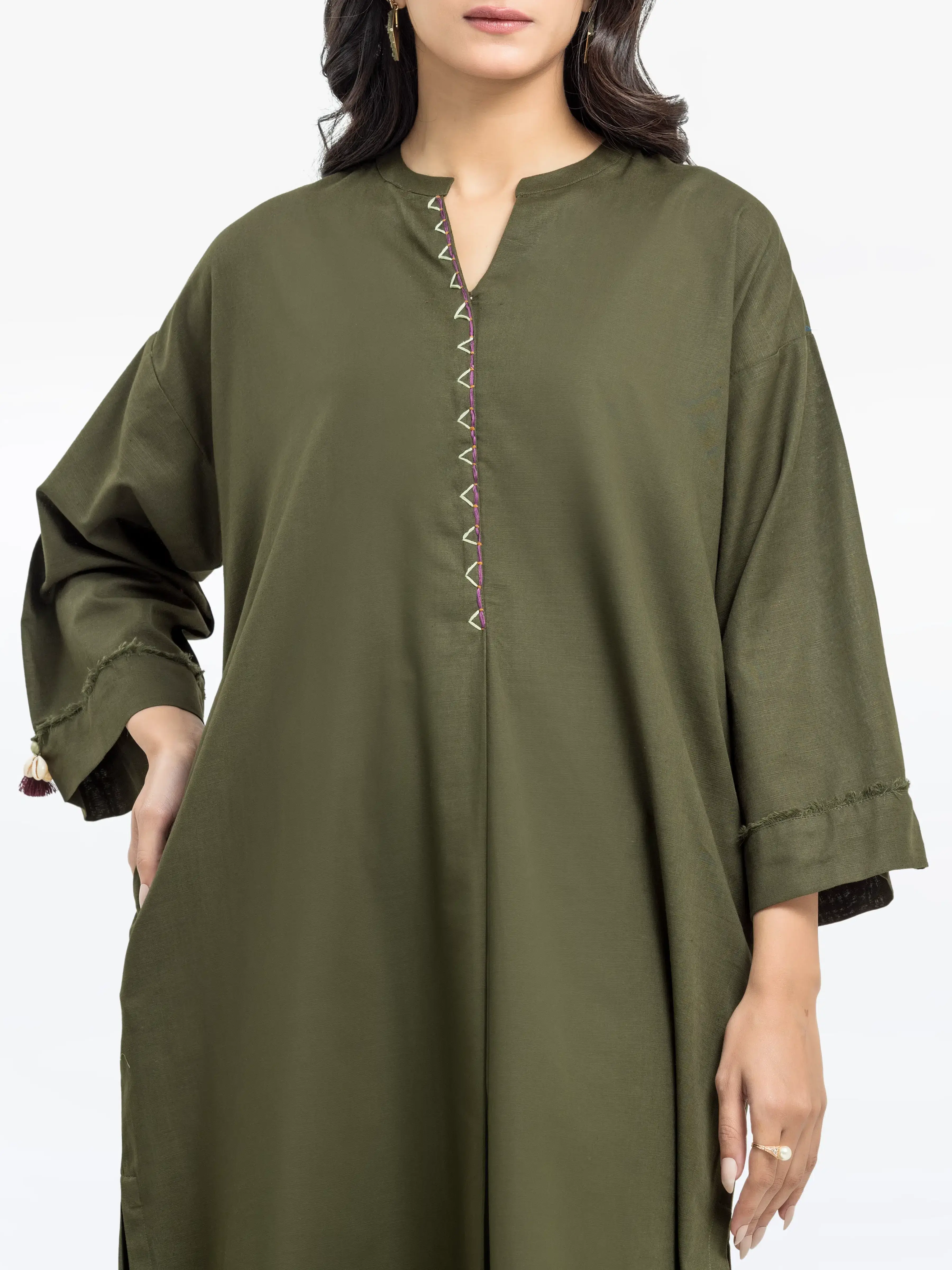 Pret Solid Khaddar Co-ord Set - EWTKS24-81405ST - Image 2