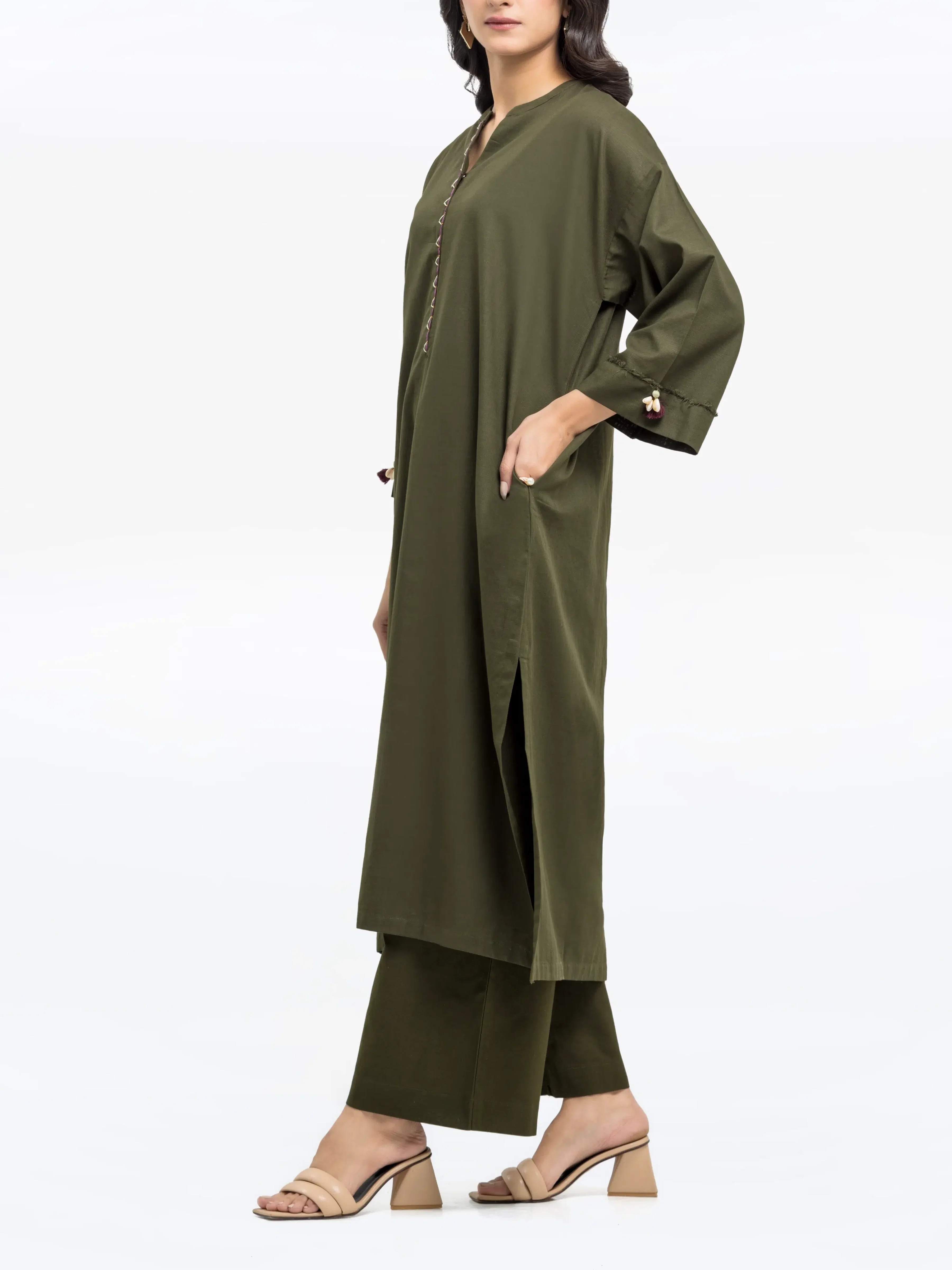 Pret Solid Khaddar Co-ord Set - EWTKS24-81405ST - Image 5