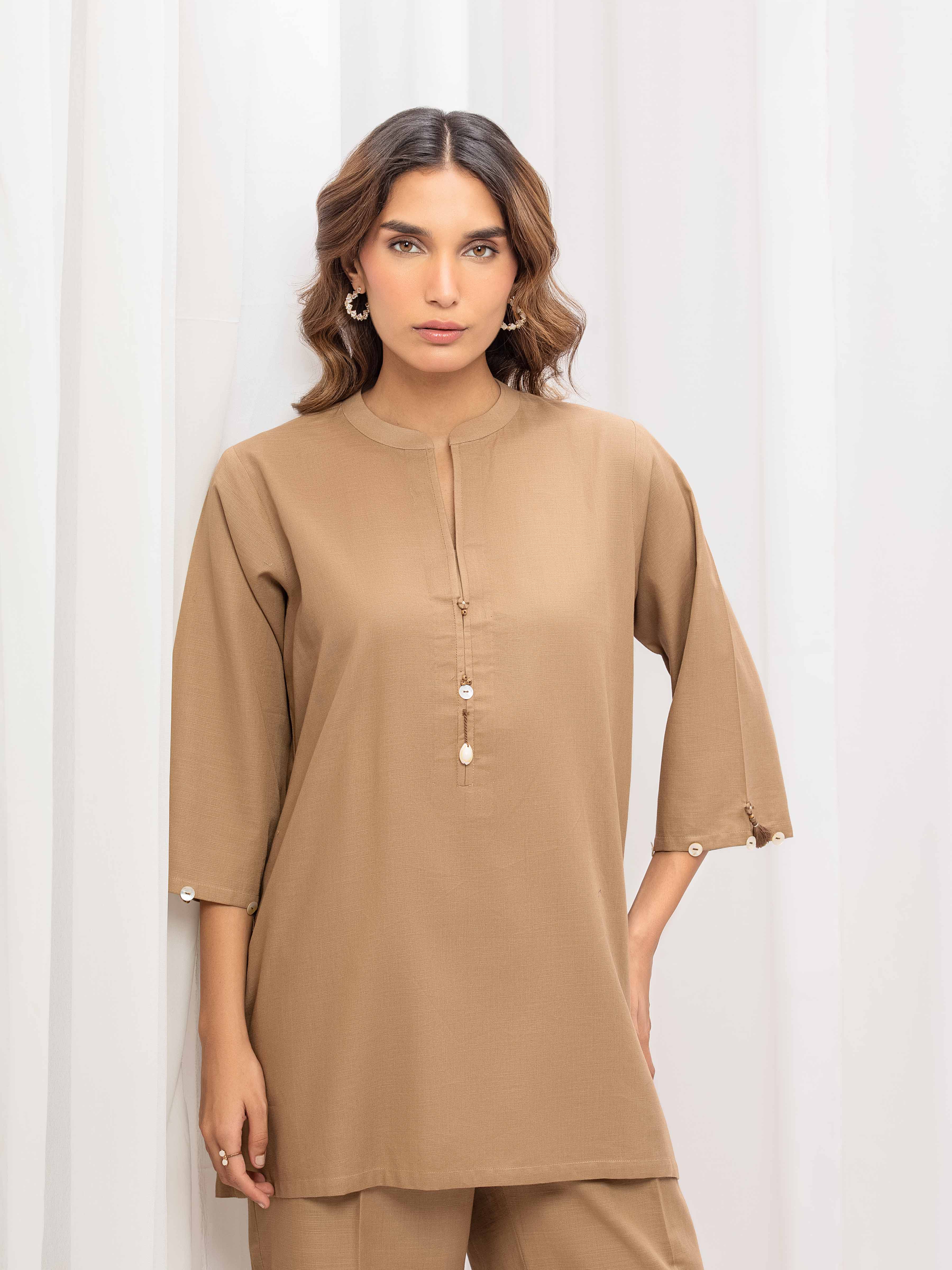 Pret Solid Khaddar Co-ord Set - EWTKS5-81427ST - Image 2