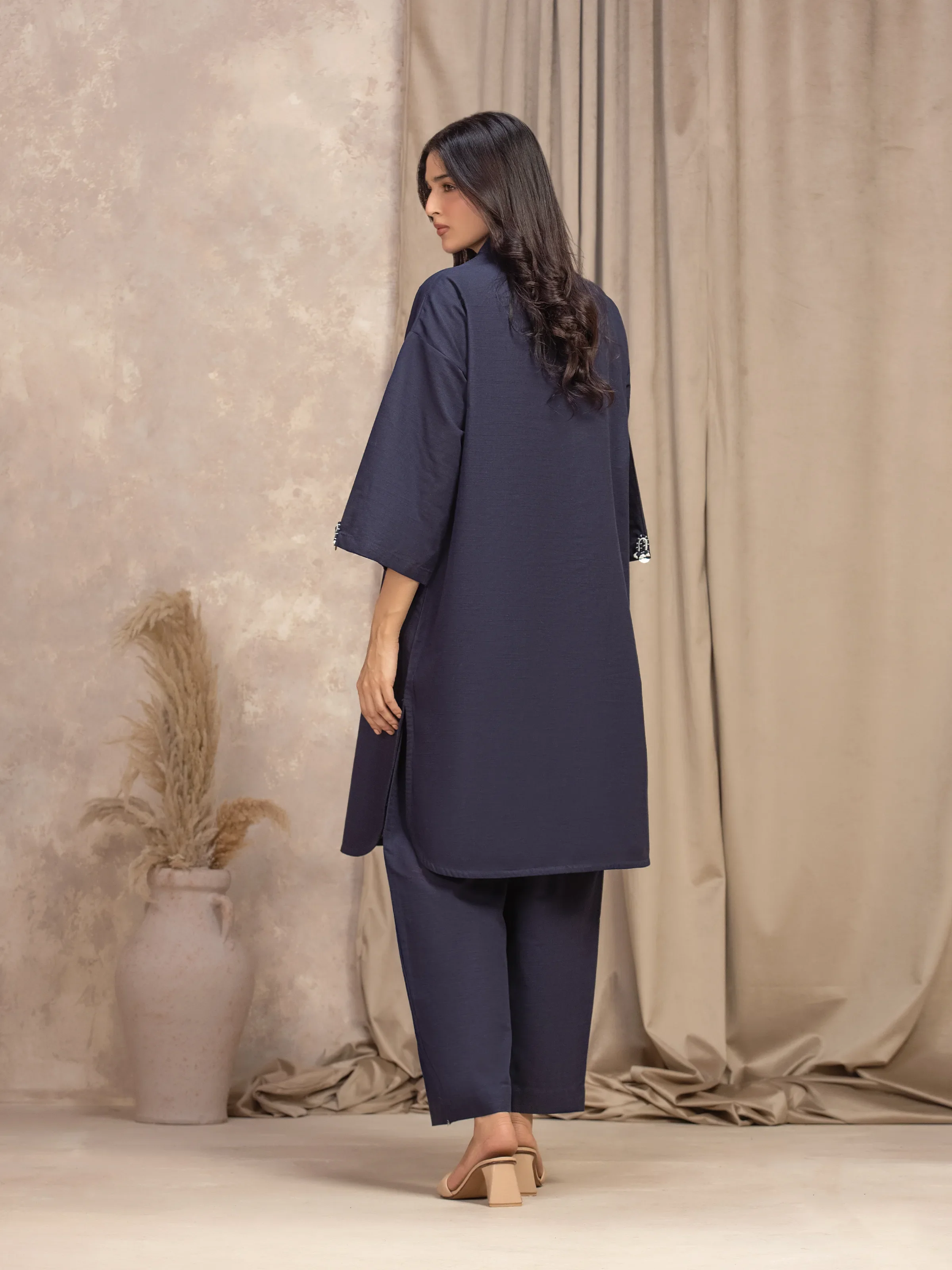 Pret Solid Khaddar Co-ord Set - EWTKS5-84022ST - Image 6