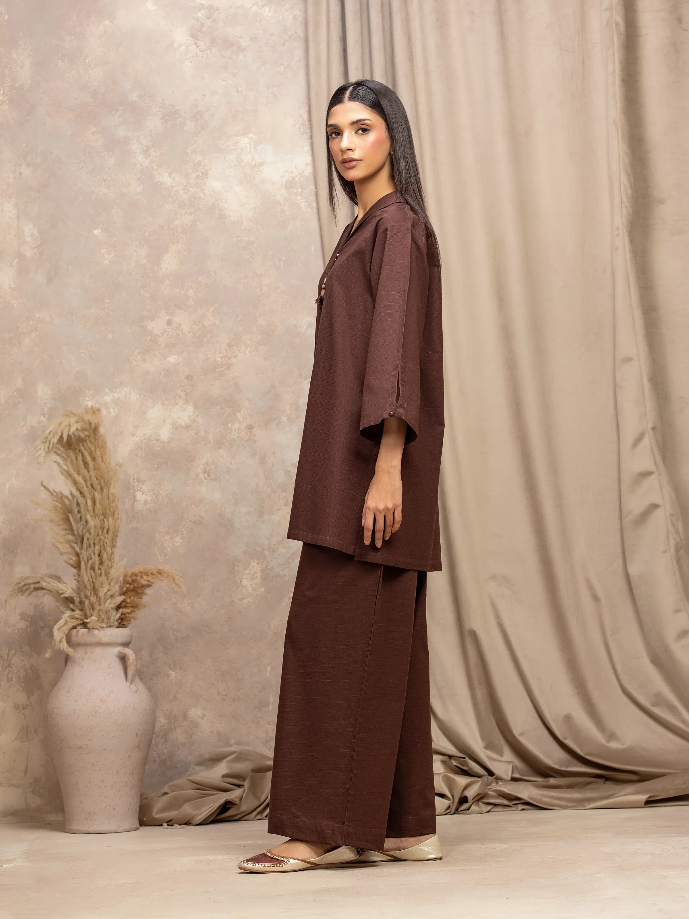 Pret Solid Khaddar Co-ord Set - EWTKS5-84023ST - Image 5