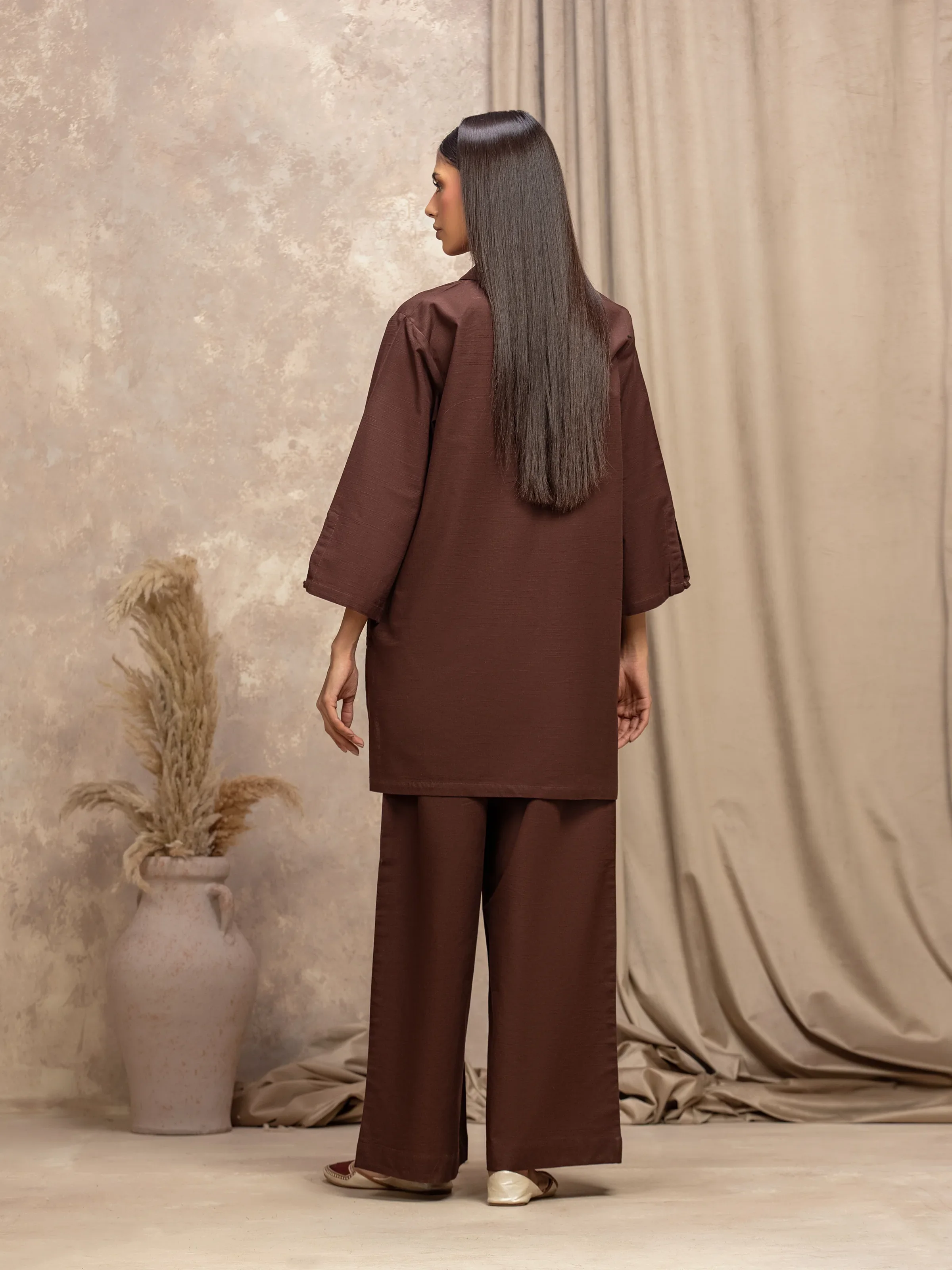 Pret Solid Khaddar Co-ord Set - EWTKS5-84023ST - Image 6