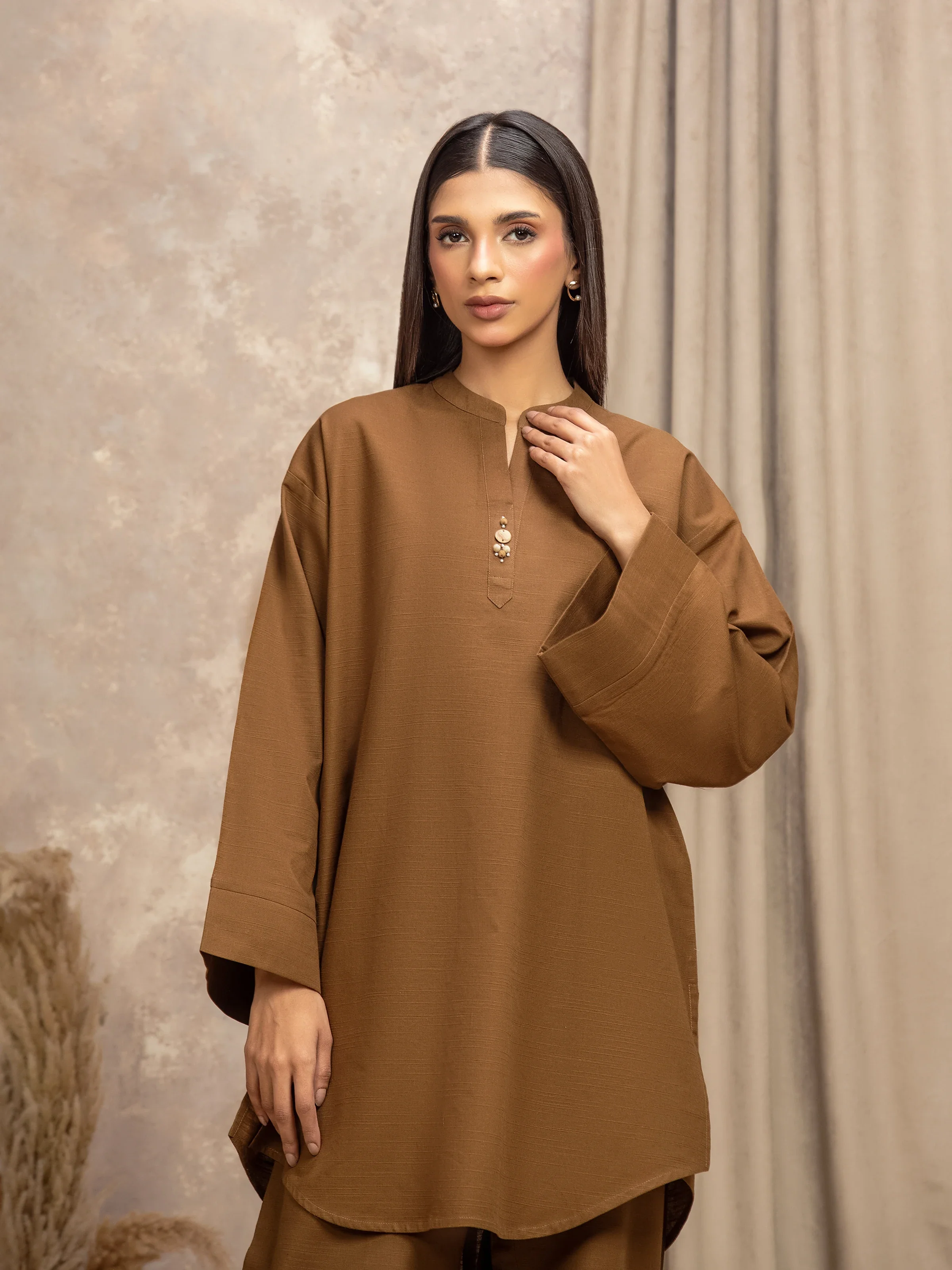 Pret Solid Khaddar Co-ord Set - EWTKS5-84024ST - Image 2