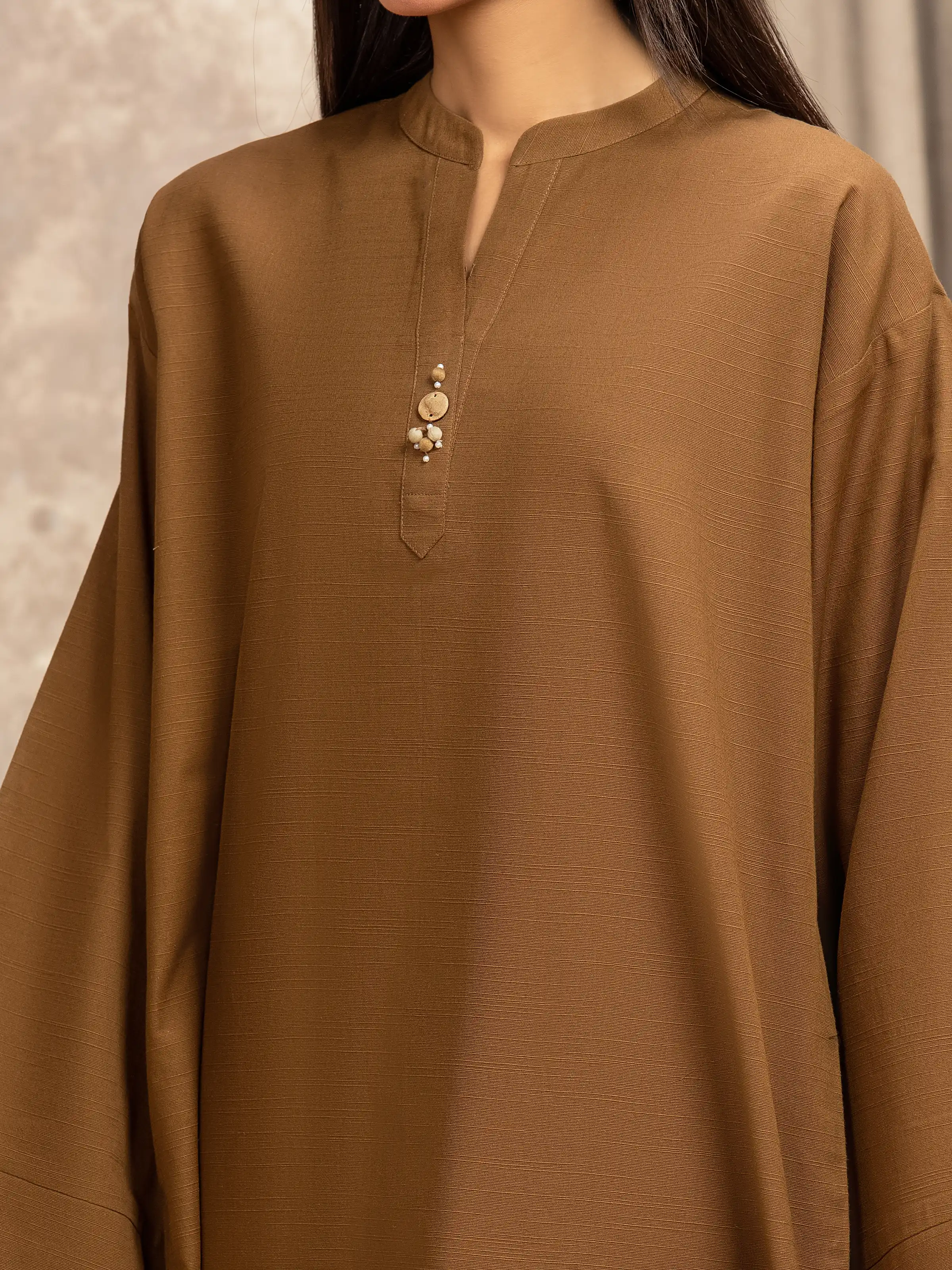 Pret Solid Khaddar Co-ord Set - EWTKS5-84024ST - Image 3