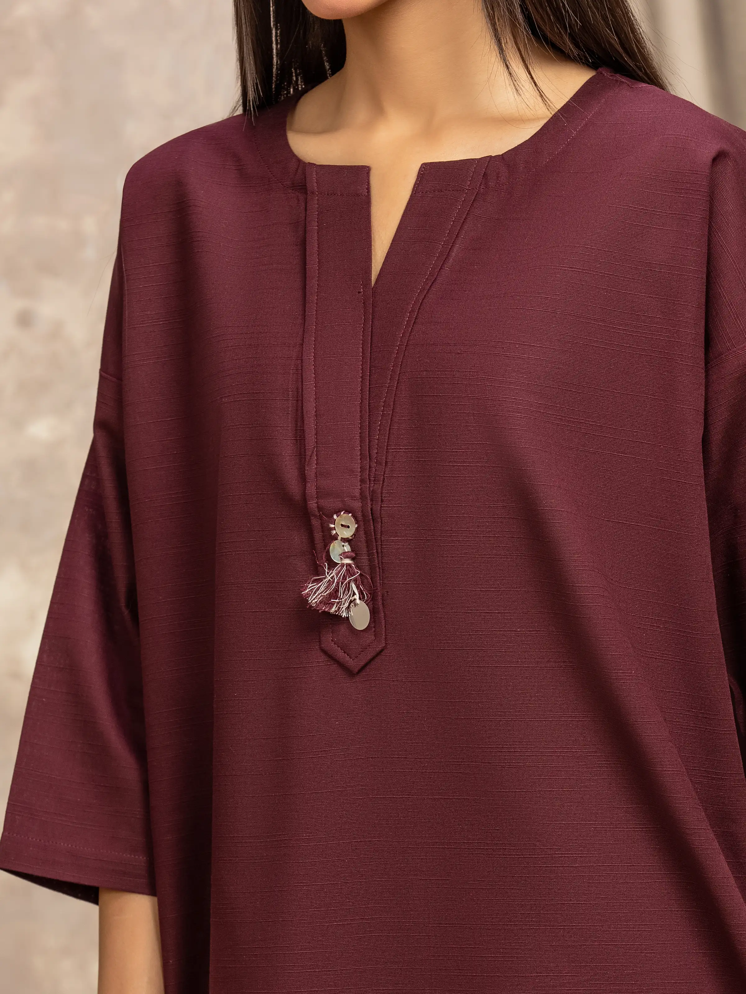 Pret Solid Khaddar Co-ord Set - EWTKS5-84046ST - Image 3