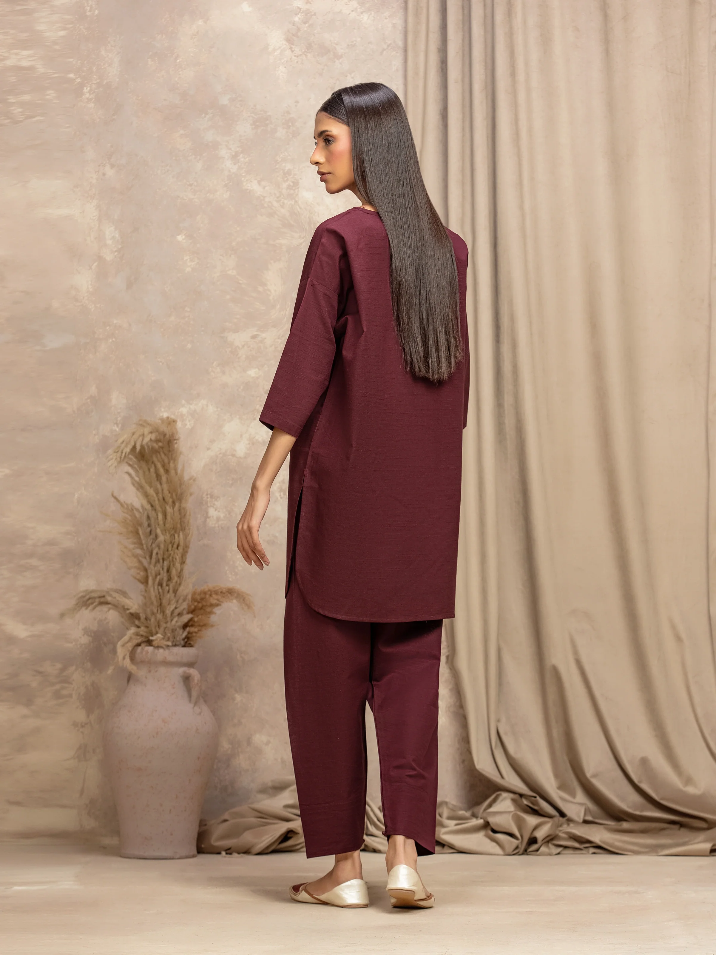 Pret Solid Khaddar Co-ord Set - EWTKS5-84046ST - Image 6