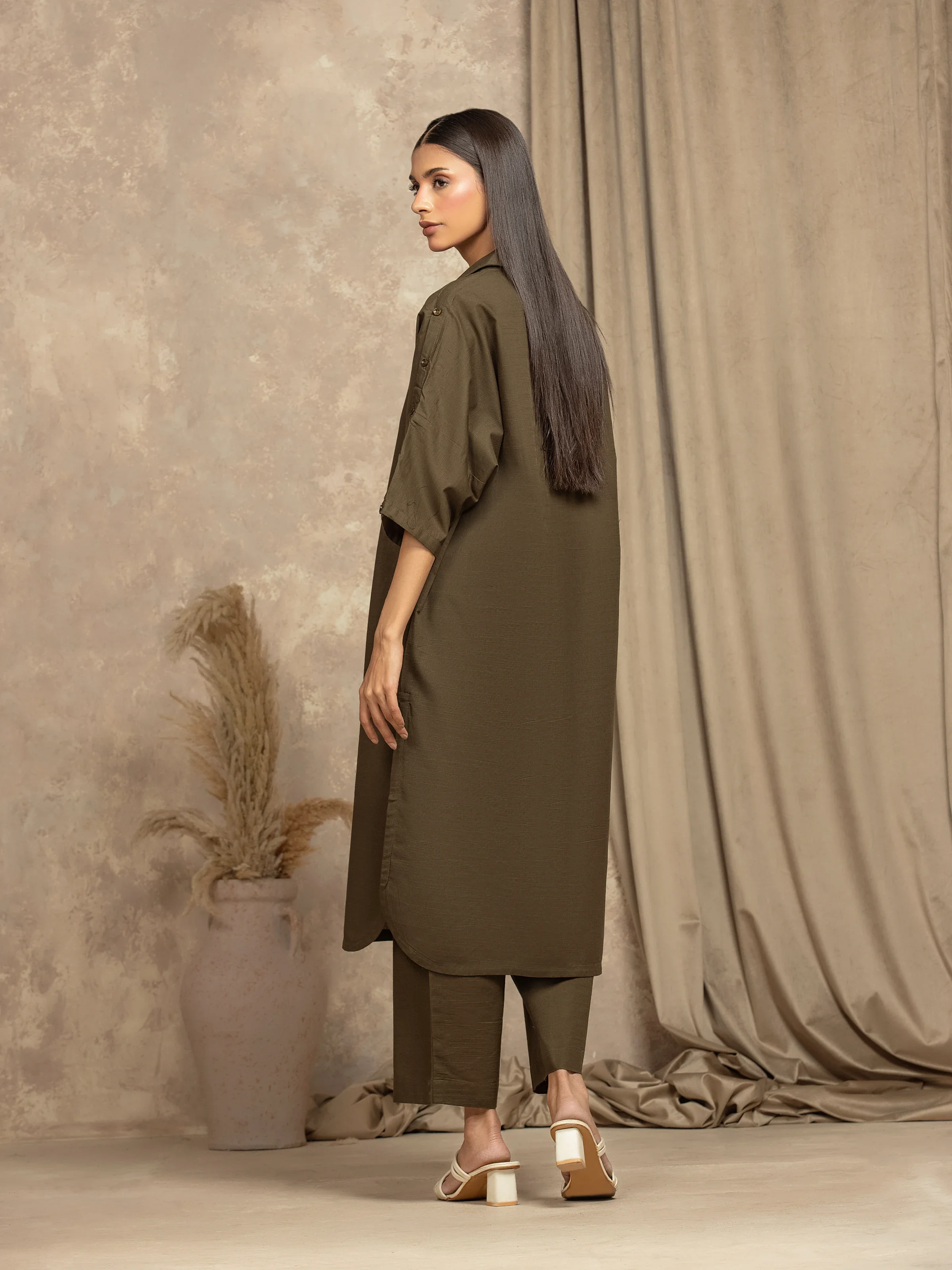 Pret Solid Khaddar Co-ord Set - EWTKS5-84048ST - Image 5