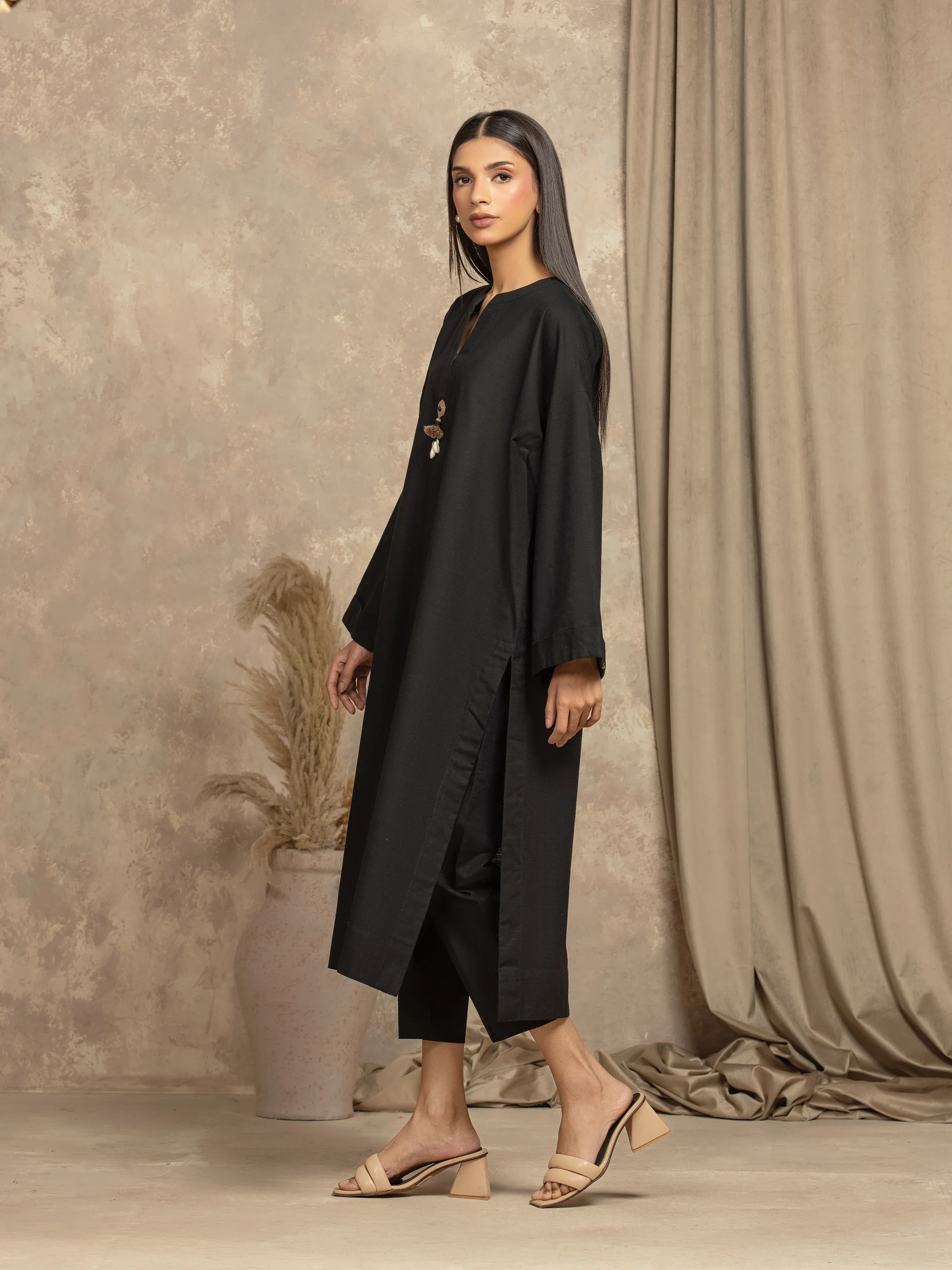 Pret Solid Khaddar Co-ord Set - EWTKS5-84049ST - Image 5