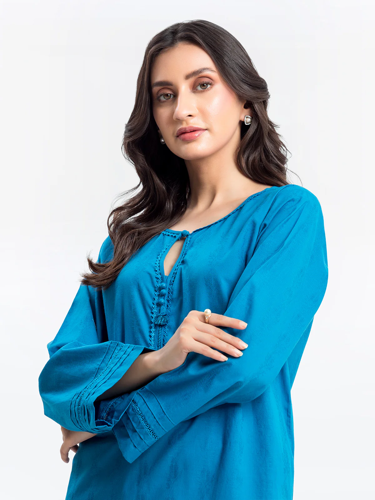 Pret Solid Self Jacquard Co-ord Set - EWTKS24-69708ST - Image 2