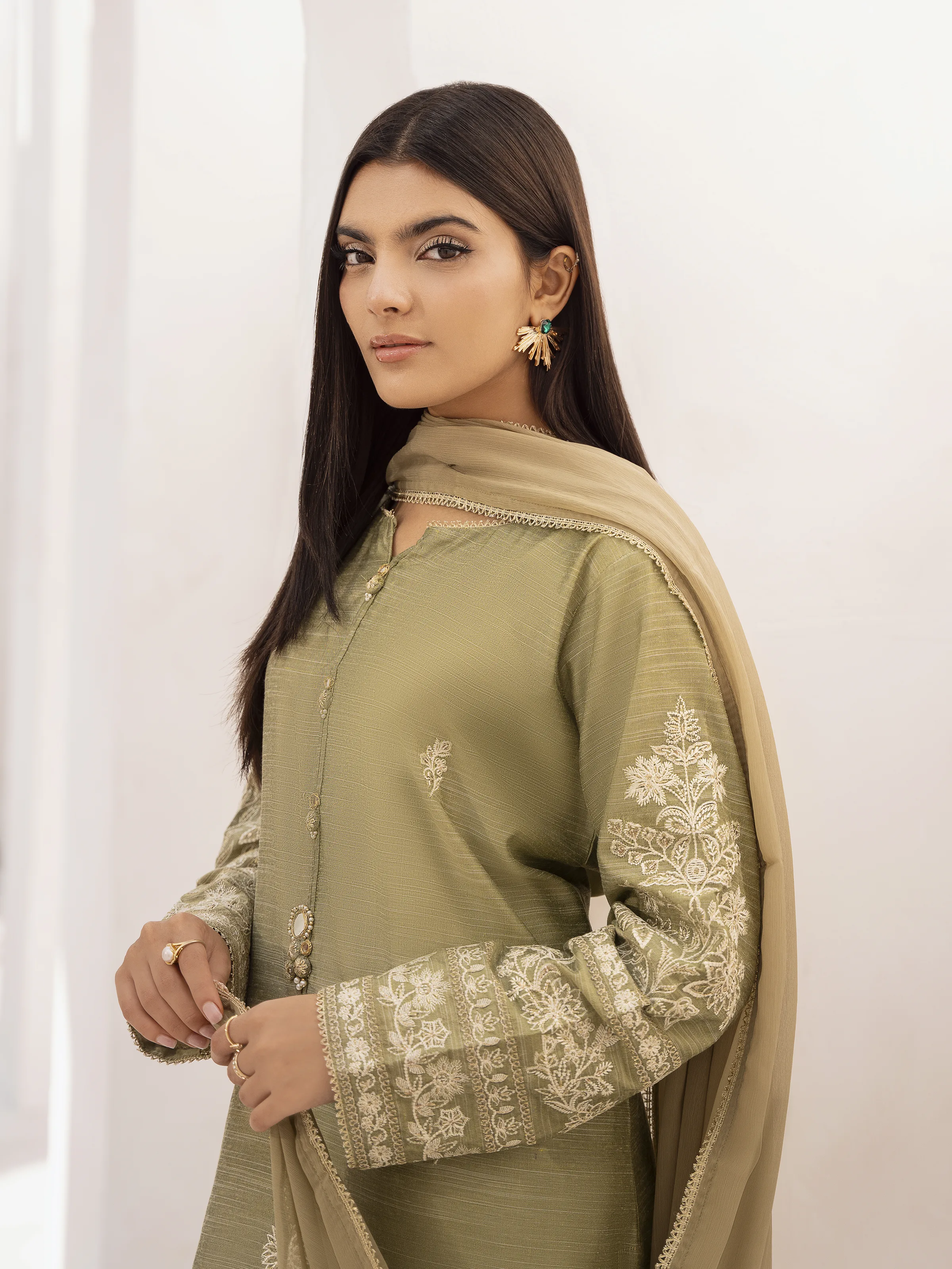 Pret Embroidered Chanderi Suit - EWTPLE24-00026-3P - Image 4