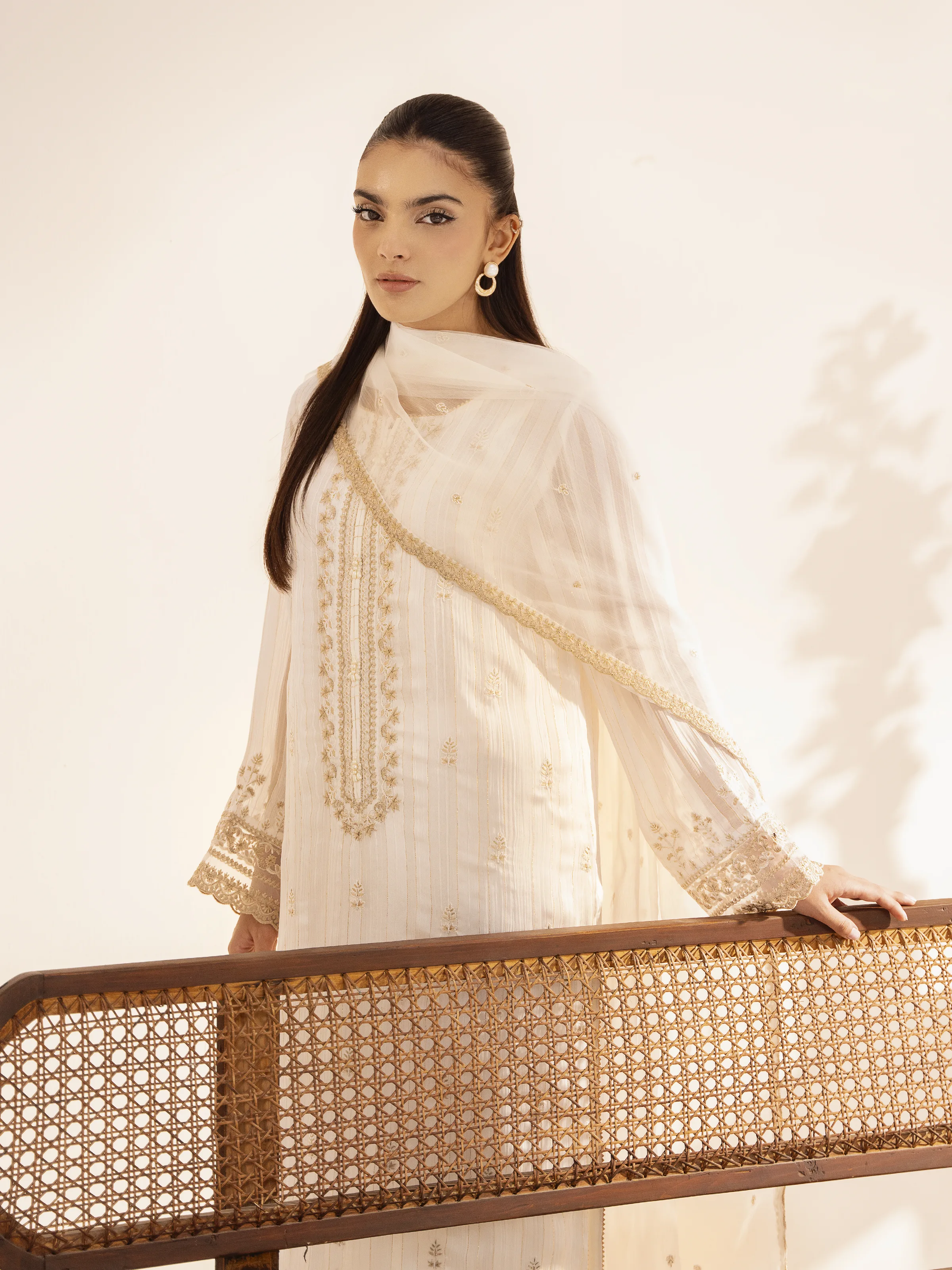 Pret Embroidered Chiffon Suit - EWTPLE24-00013-3P - Image 6