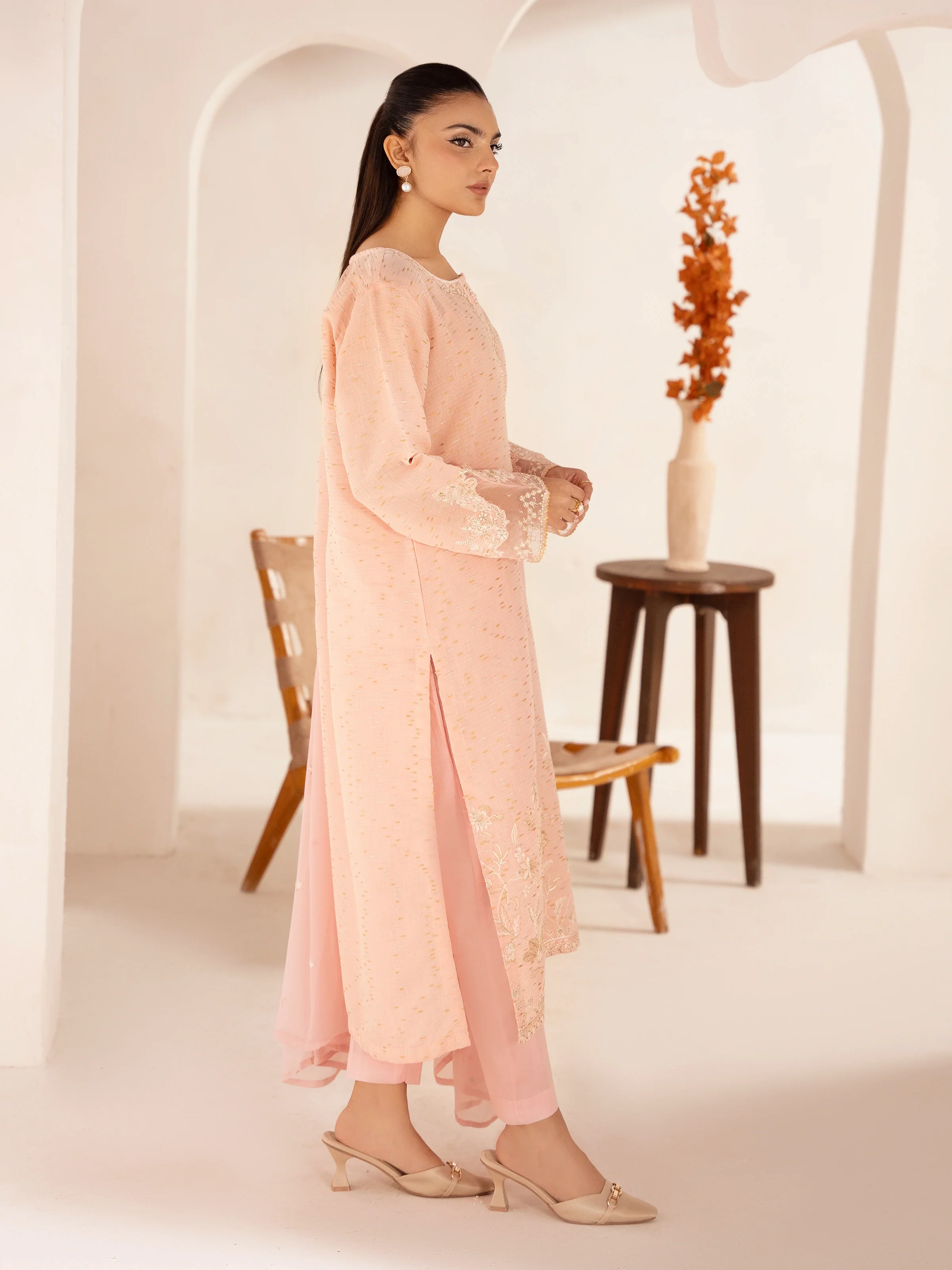 Pret Embroidered Dobby Suit - EWTPLE24-00025-3P - Image 5