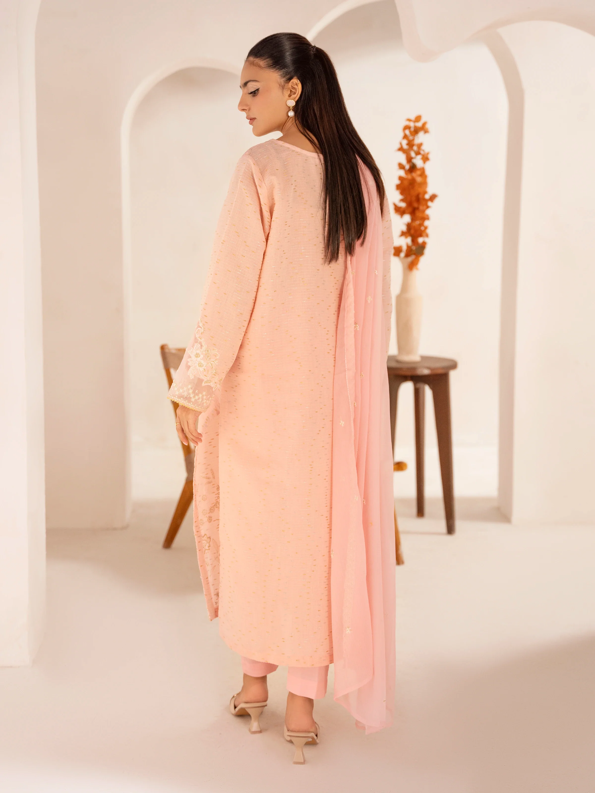 Pret Embroidered Dobby Suit - EWTPLE24-00025-3P - Image 6