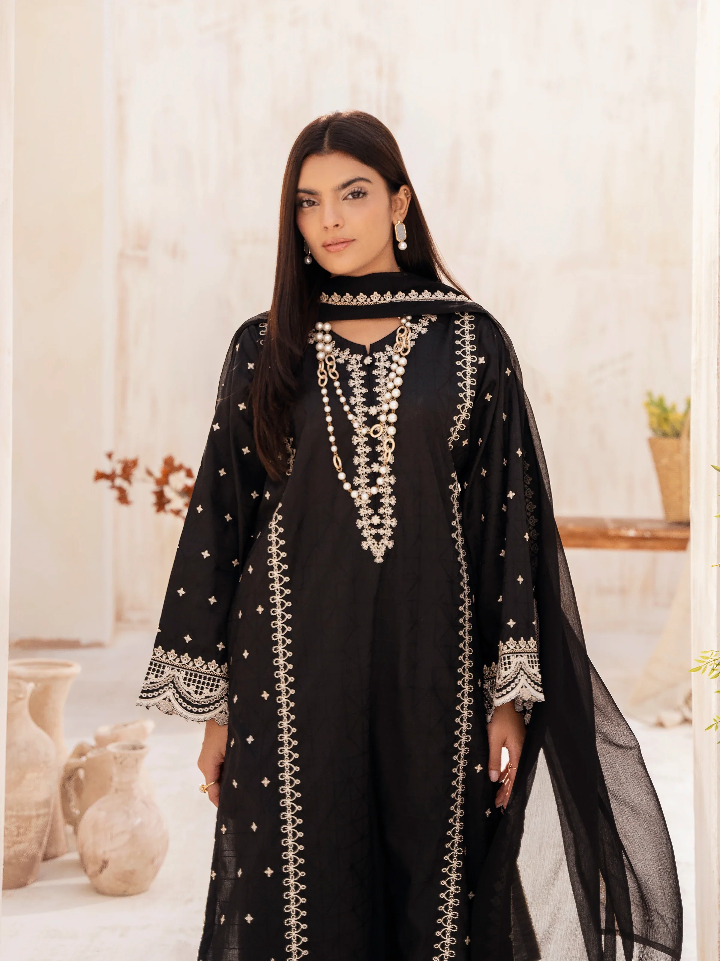 Pret Embroidered Dobby Suit - EWTPLE24-00034-3P - Image 7