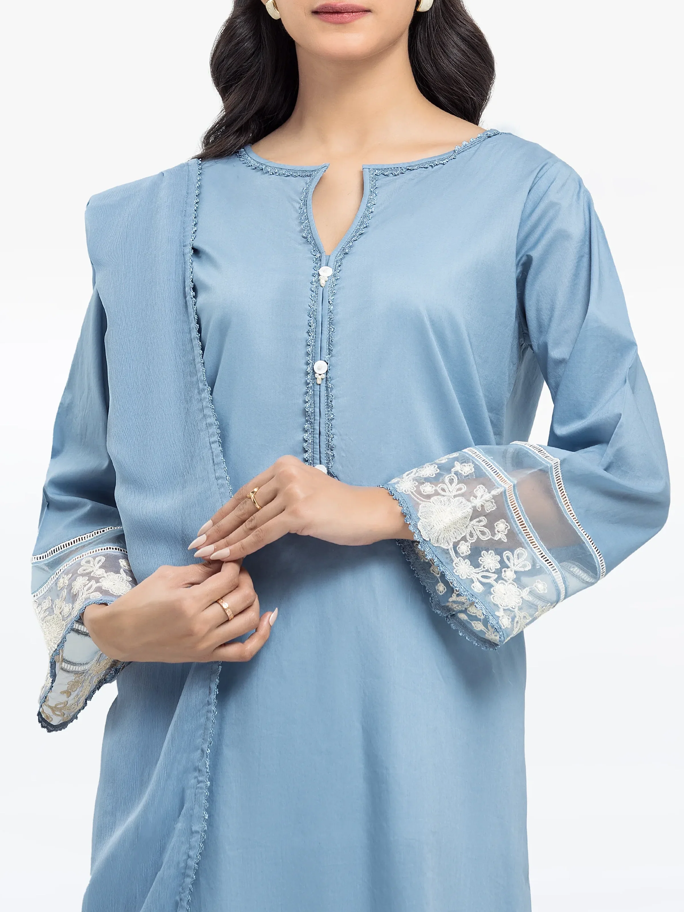 Pret Embroidered Cambric Suit - EWTKE24-80113-3P - Image 2