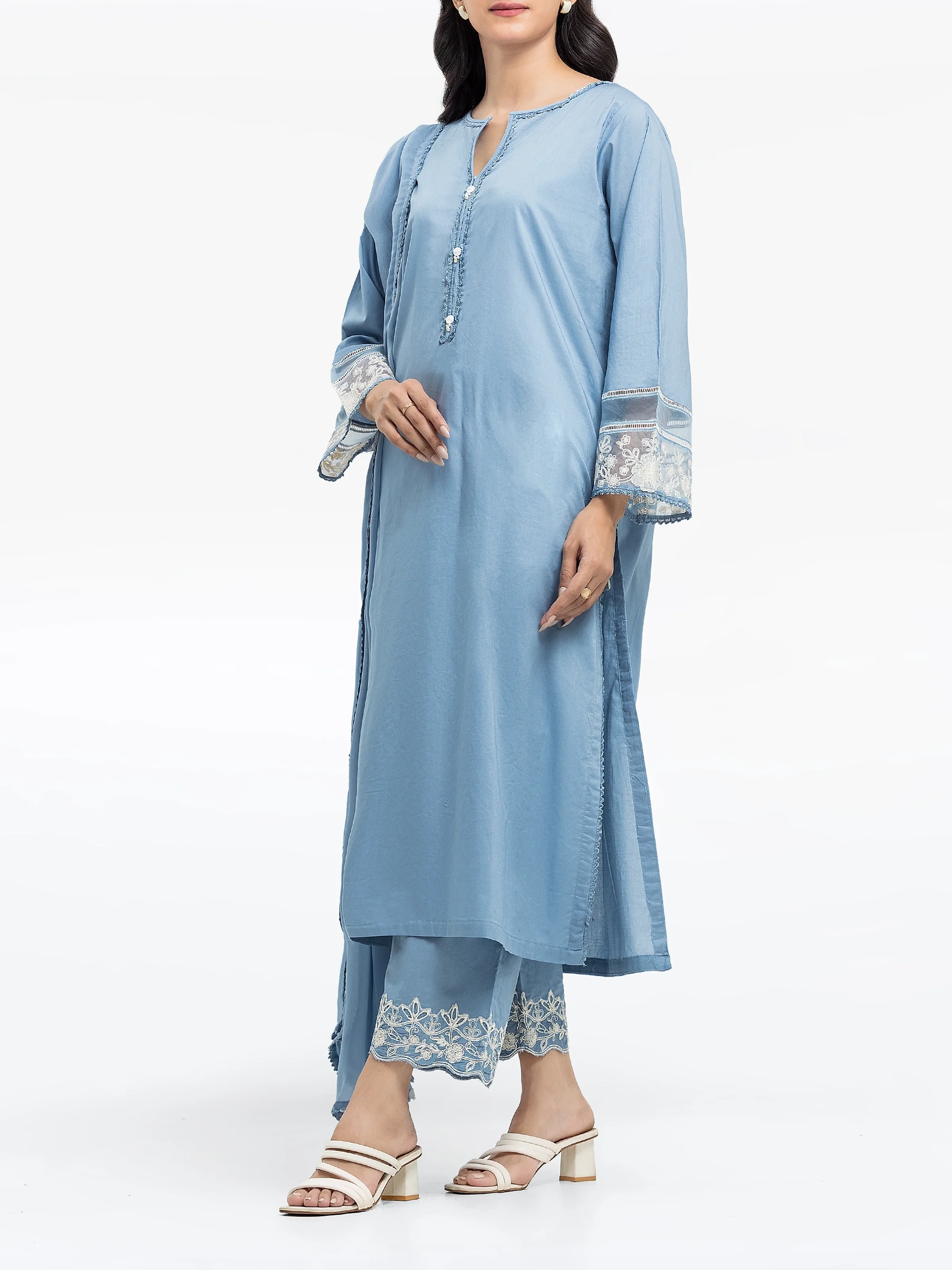 Pret Embroidered Cambric Suit - EWTKE24-80113-3P - Image 4