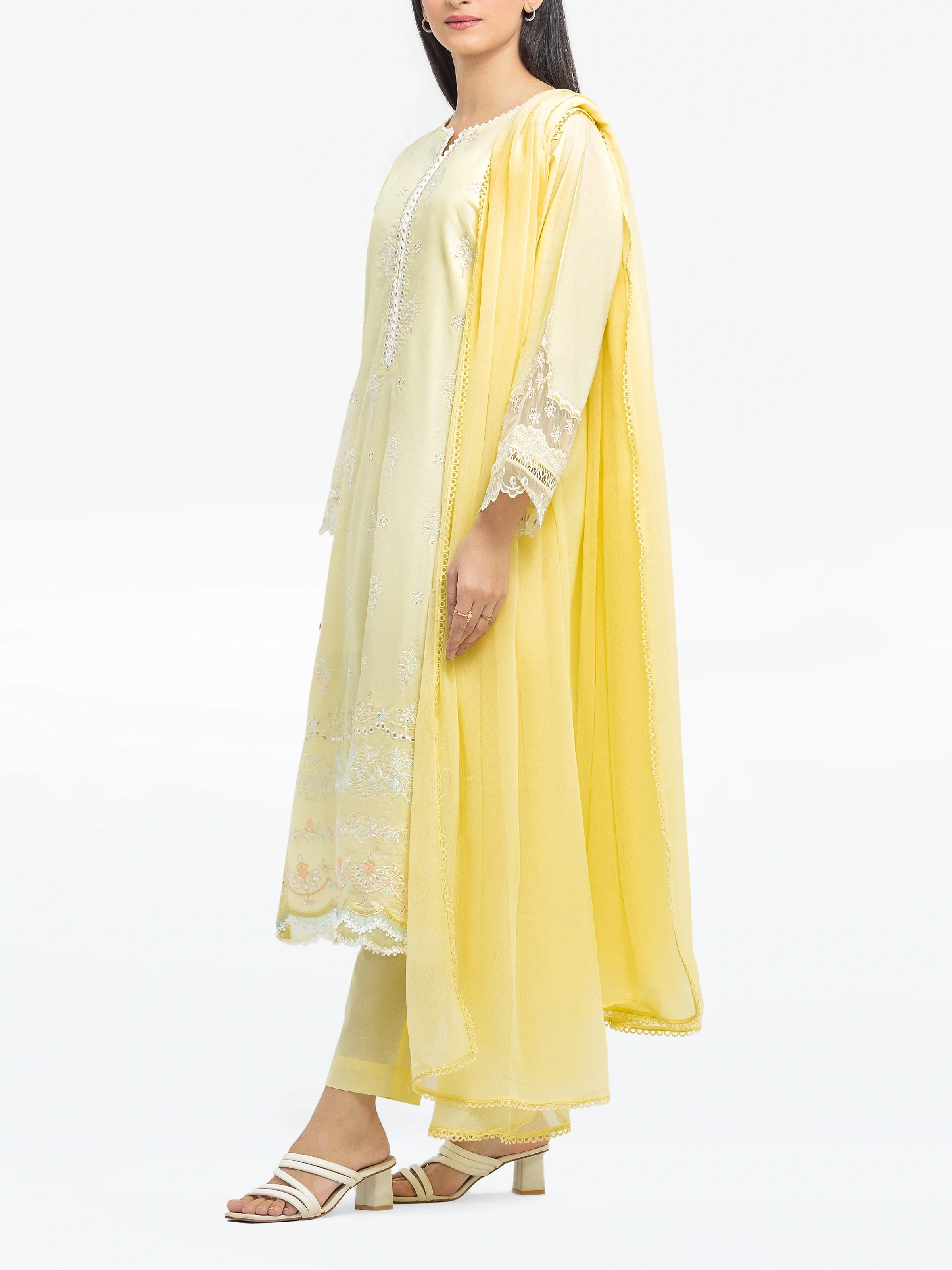 Pret Embroidered Cambric Suit - EWTKE24-81044-3P - Image 5