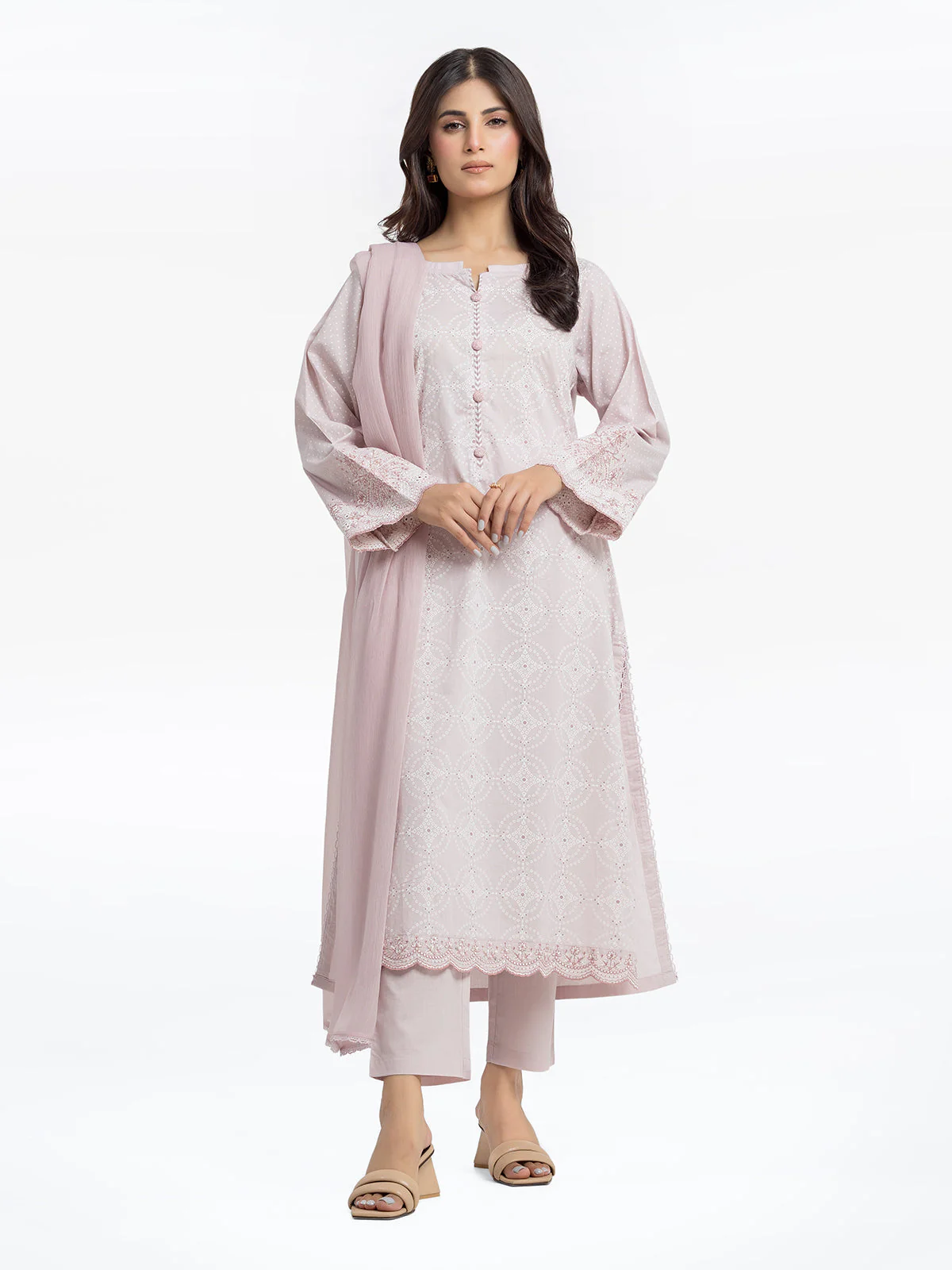Pret Embroidered Cambric Suit - EWTKE24-81048-3P - Image 2
