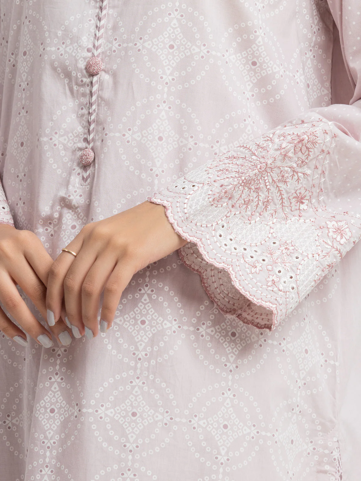 Pret Embroidered Cambric Suit - EWTKE24-81048-3P - Image 4