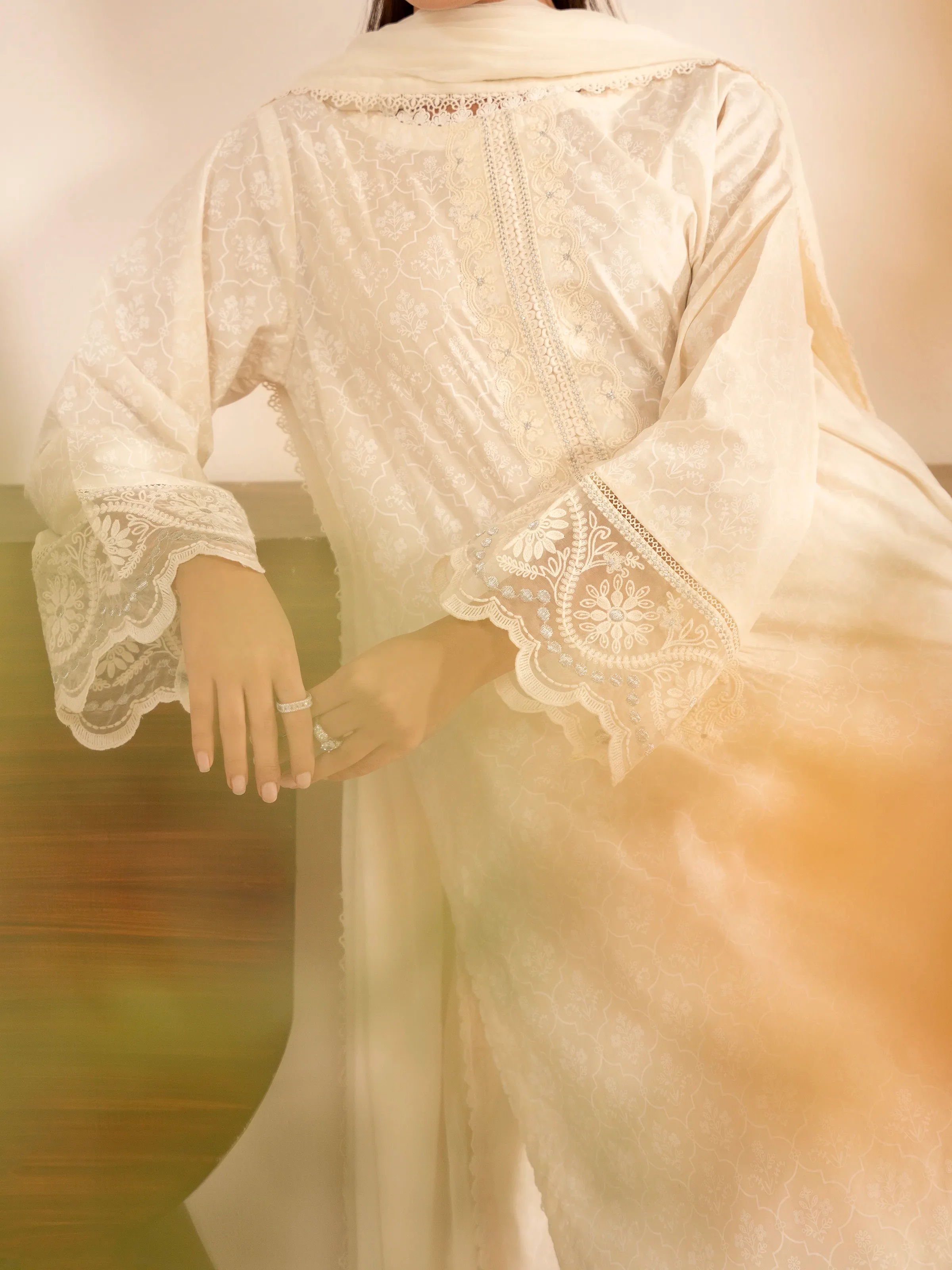 Pret Embroidered Cambric Suit - EWTKE24-81058-3P - Image 5