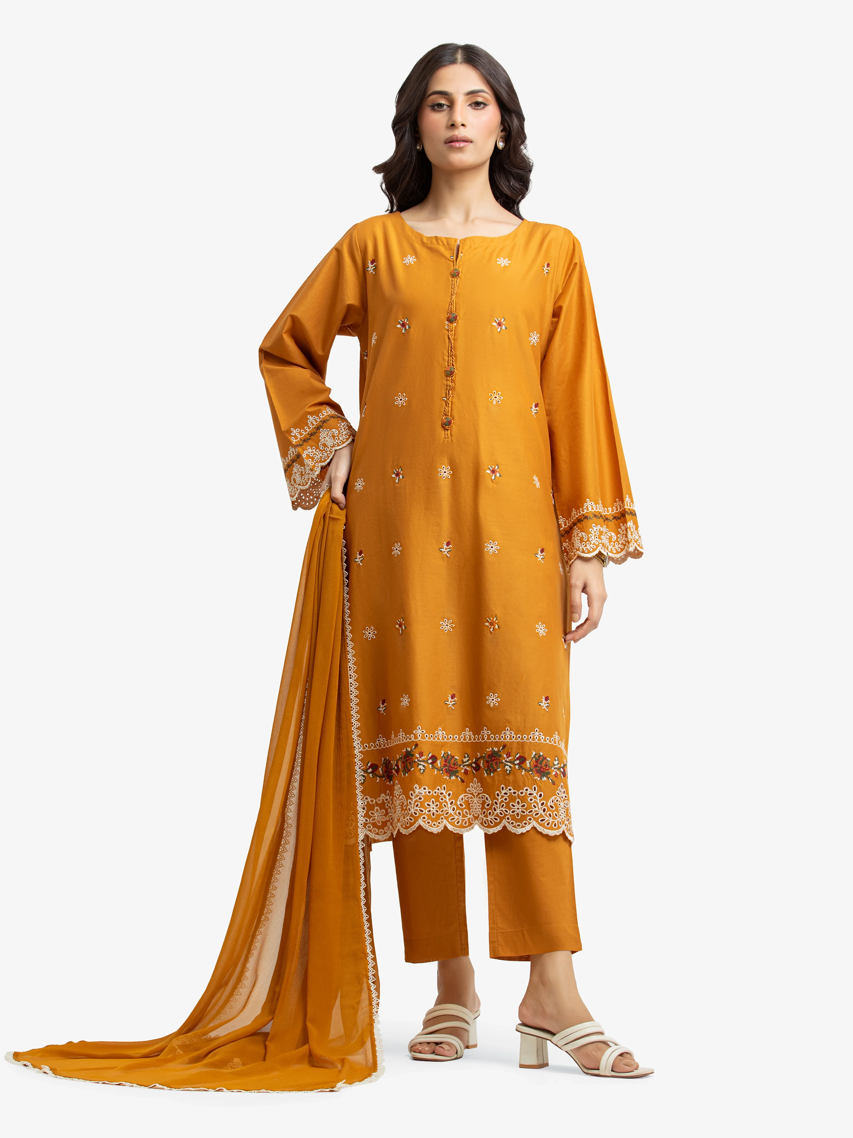 Pret Embroidered Cambric Suit - EWTKE24-81060-3P - Image 2