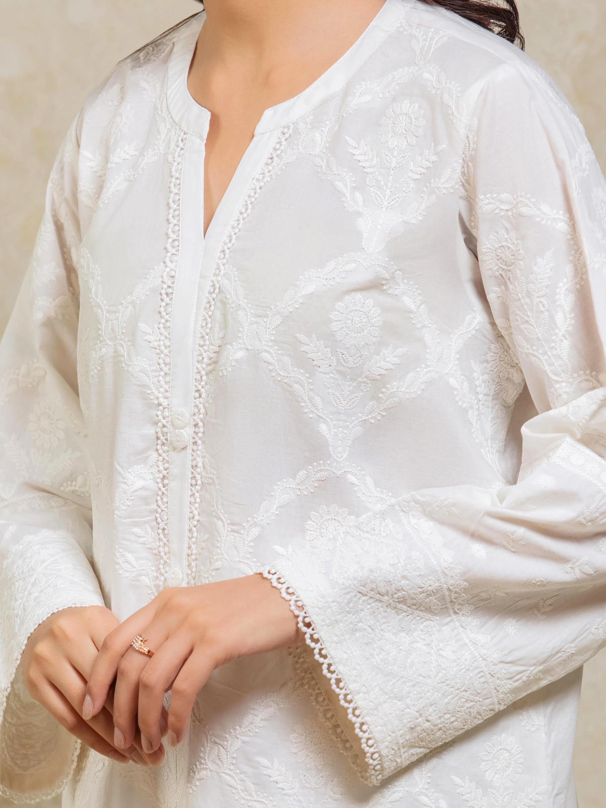 Pret Embroidered Cambric Suit - EWTKE5-81097-3P - Image 3