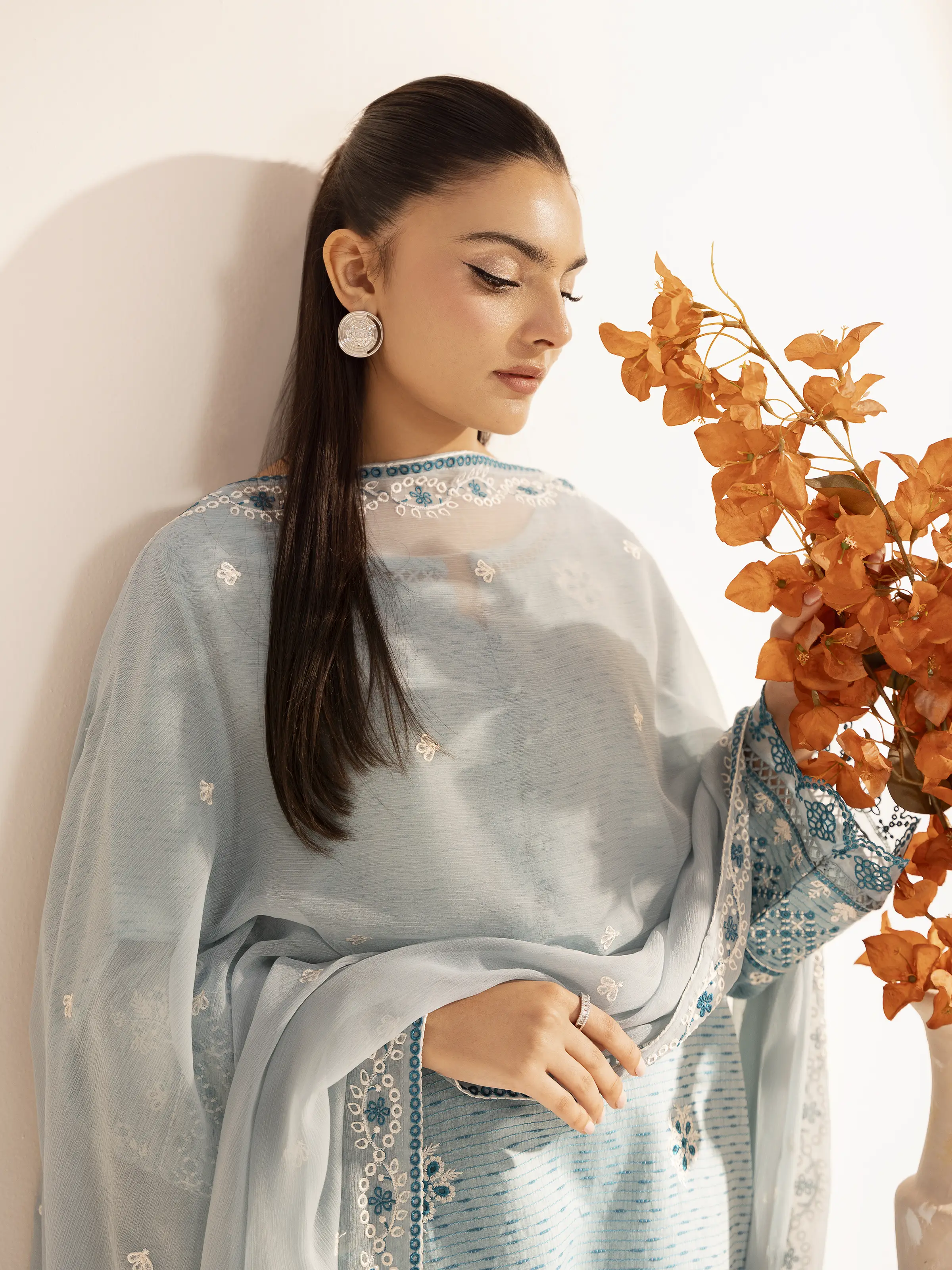 Pret Embroidered Dobby Suit - EWTKE24-80324-3P - Image 4
