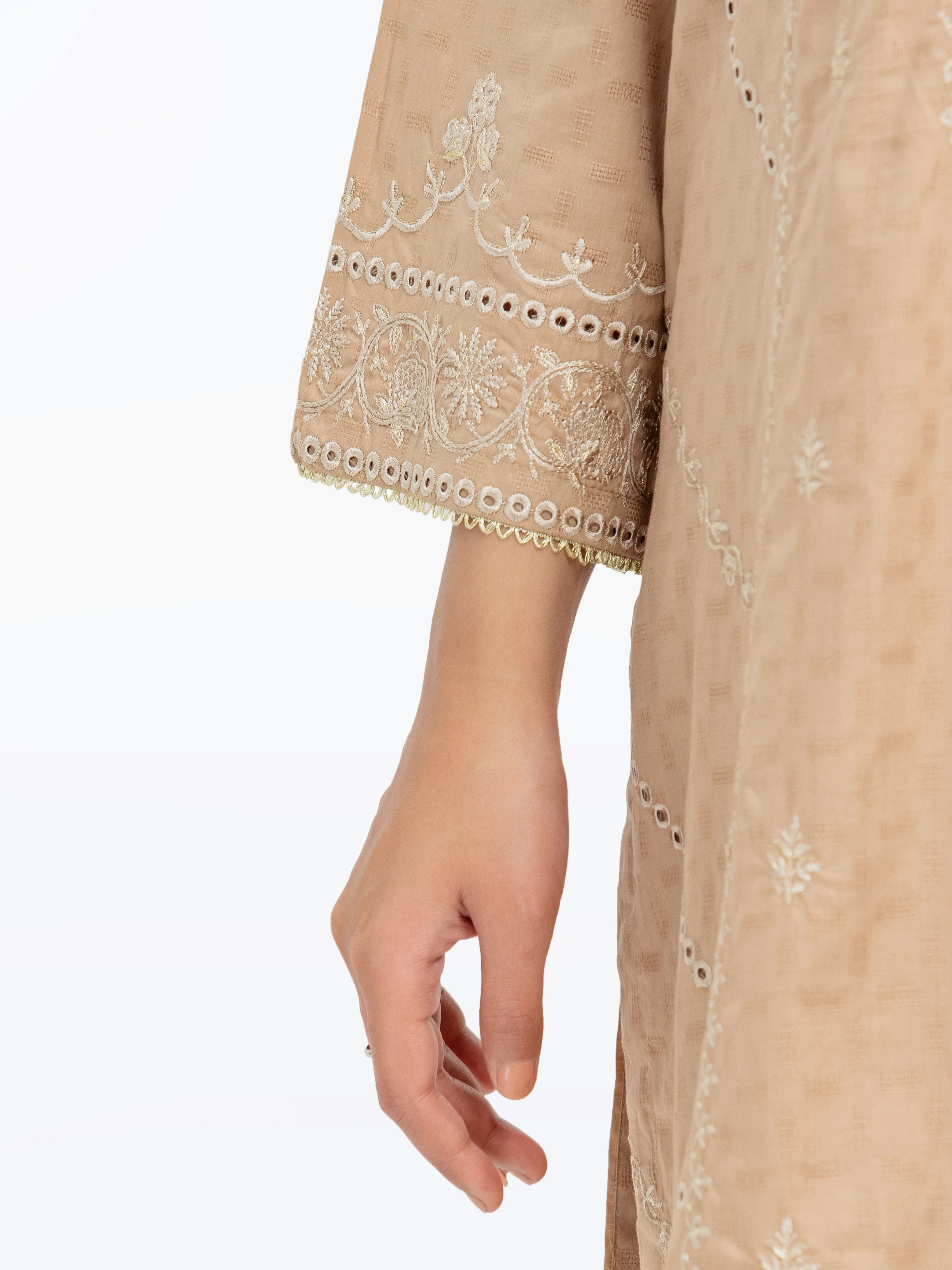 Pret Embroidered Dobby Suit - EWTKE24-81325-3P - Image 4