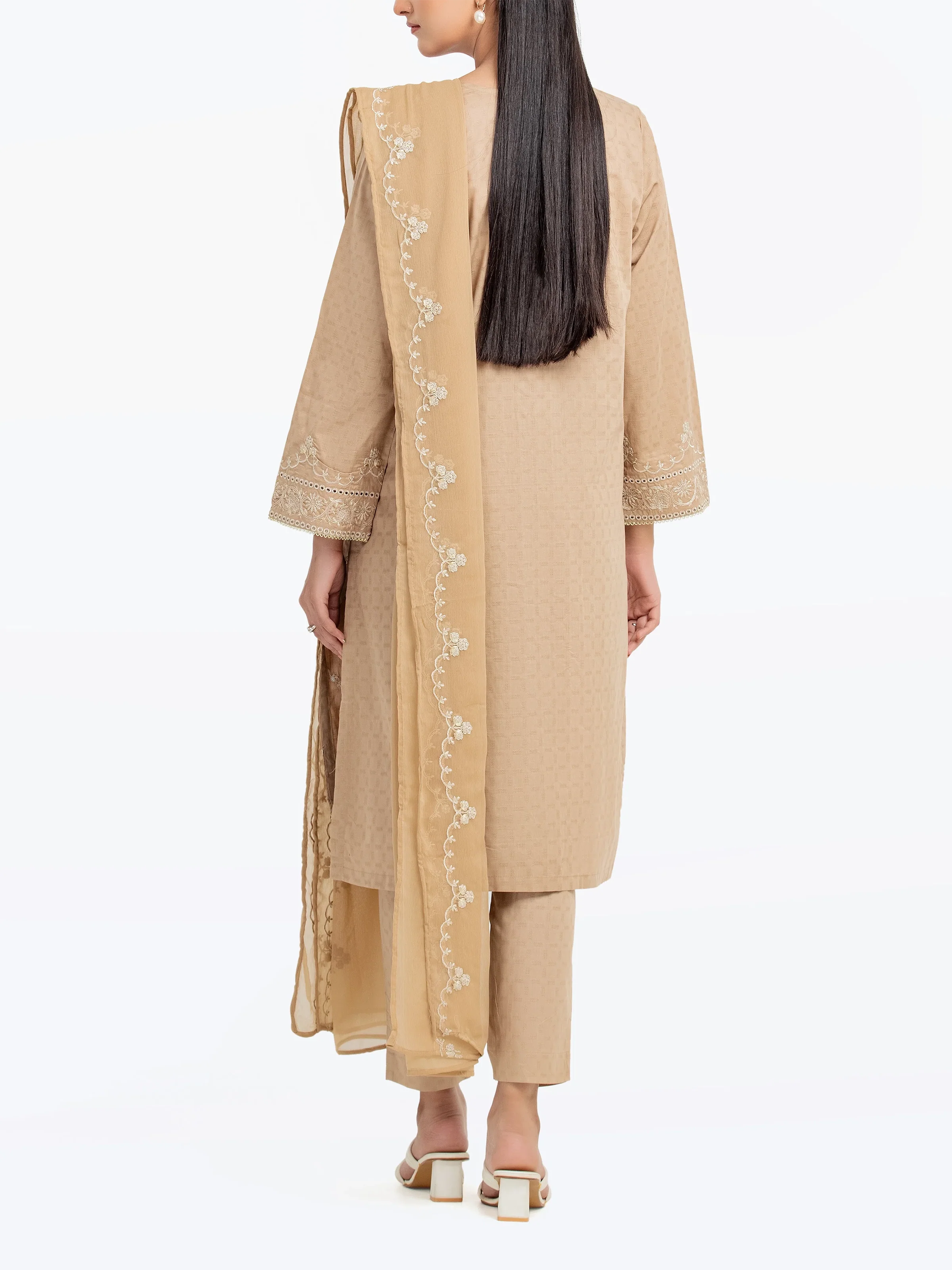 Pret Embroidered Dobby Suit - EWTKE24-81325-3P - Image 6