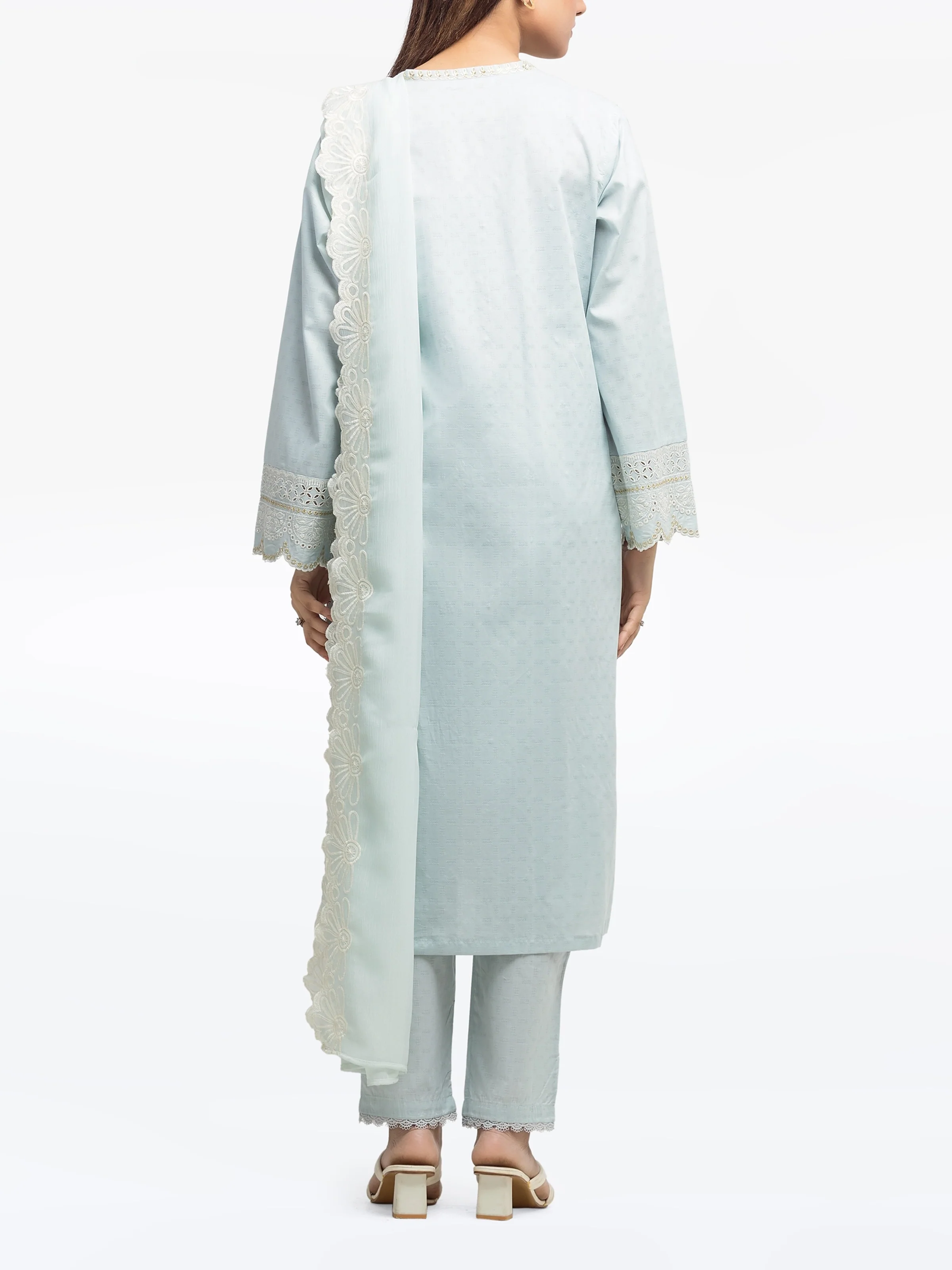 Pret Embroidered Dobby Suit - EWTKE24-81326-3P - Image 6