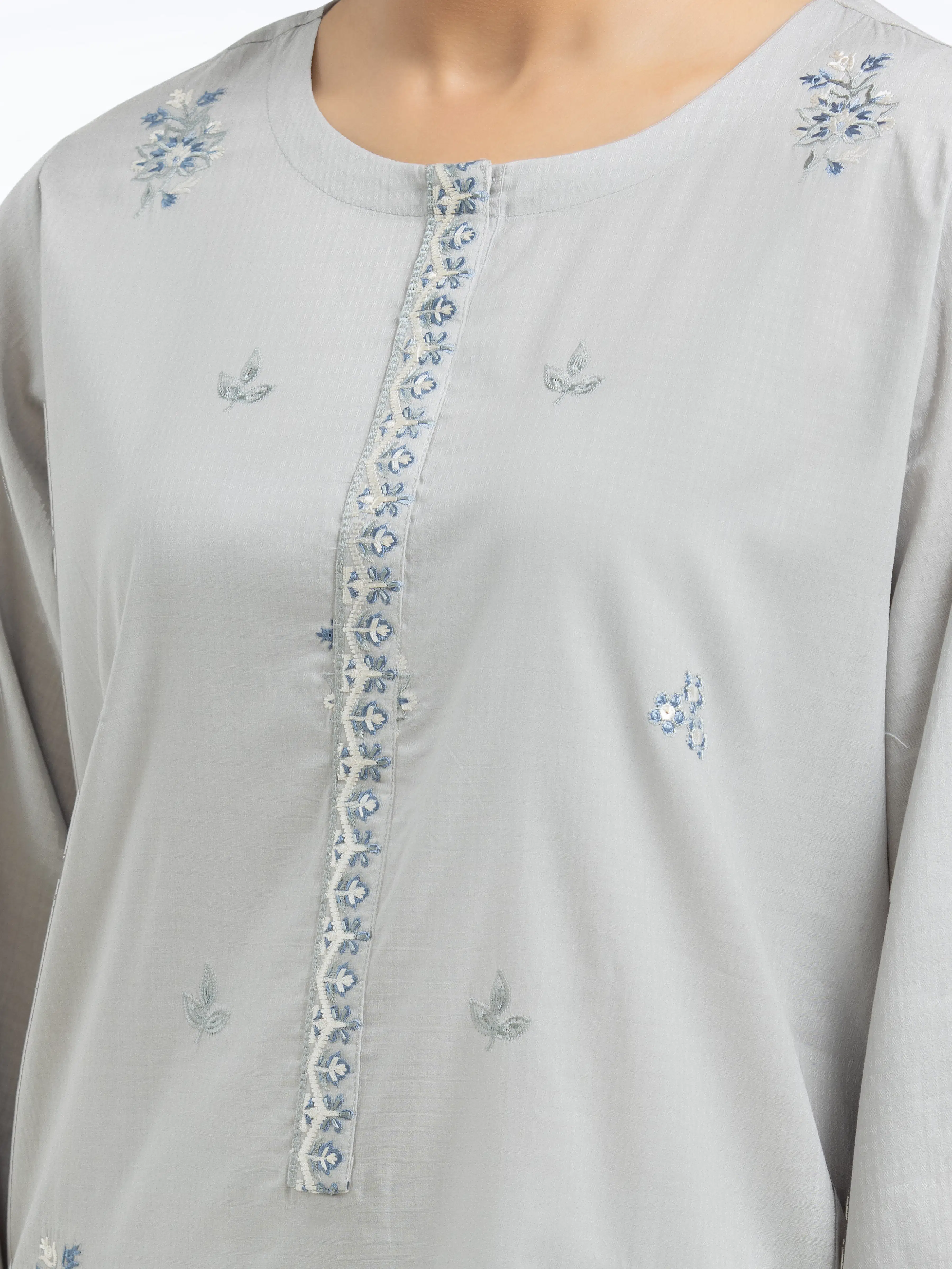 Pret Embroidered Dobby Suit - EWTKE24-81327-3P - Image 3