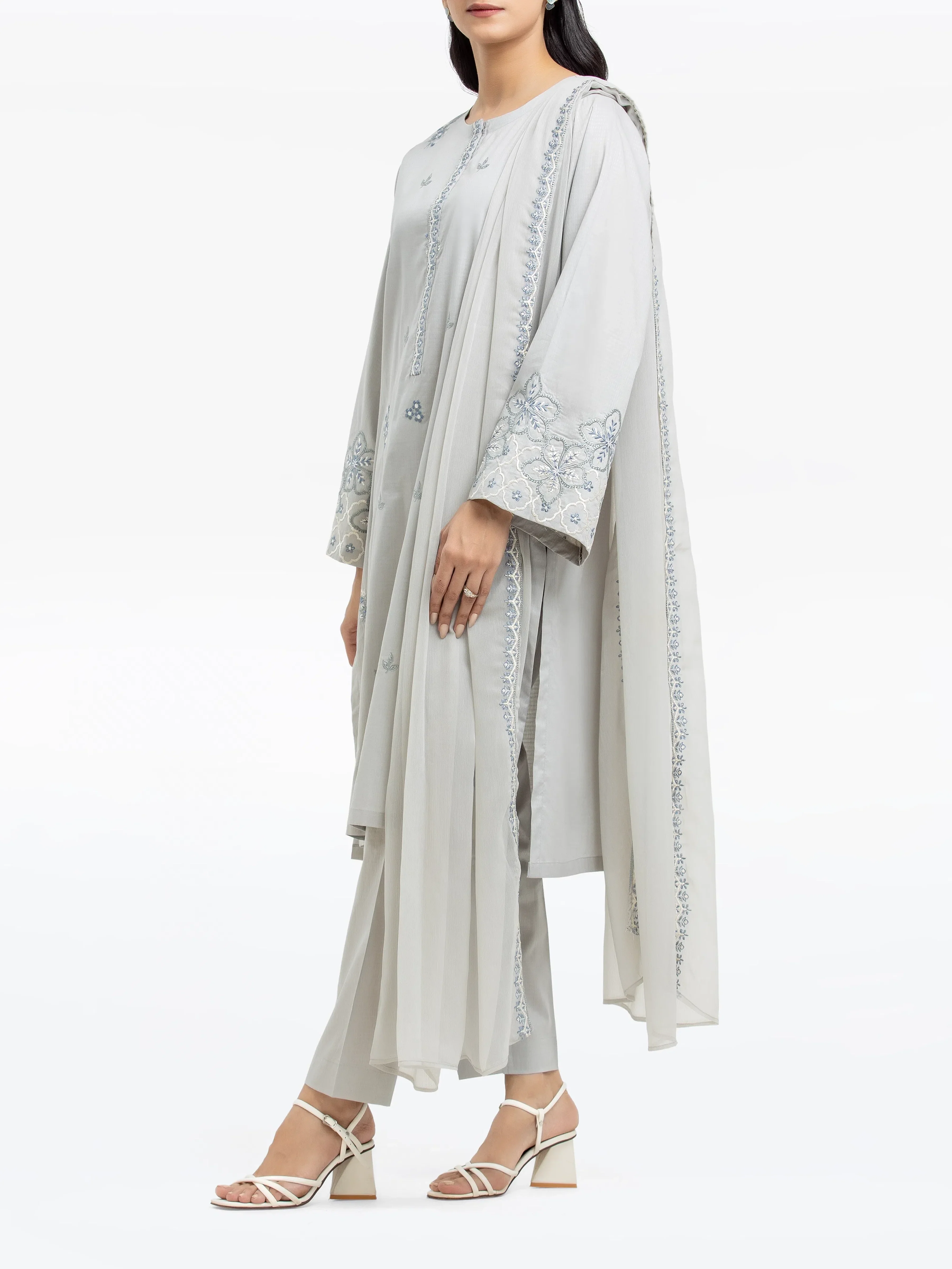 Pret Embroidered Dobby Suit - EWTKE24-81327-3P - Image 5