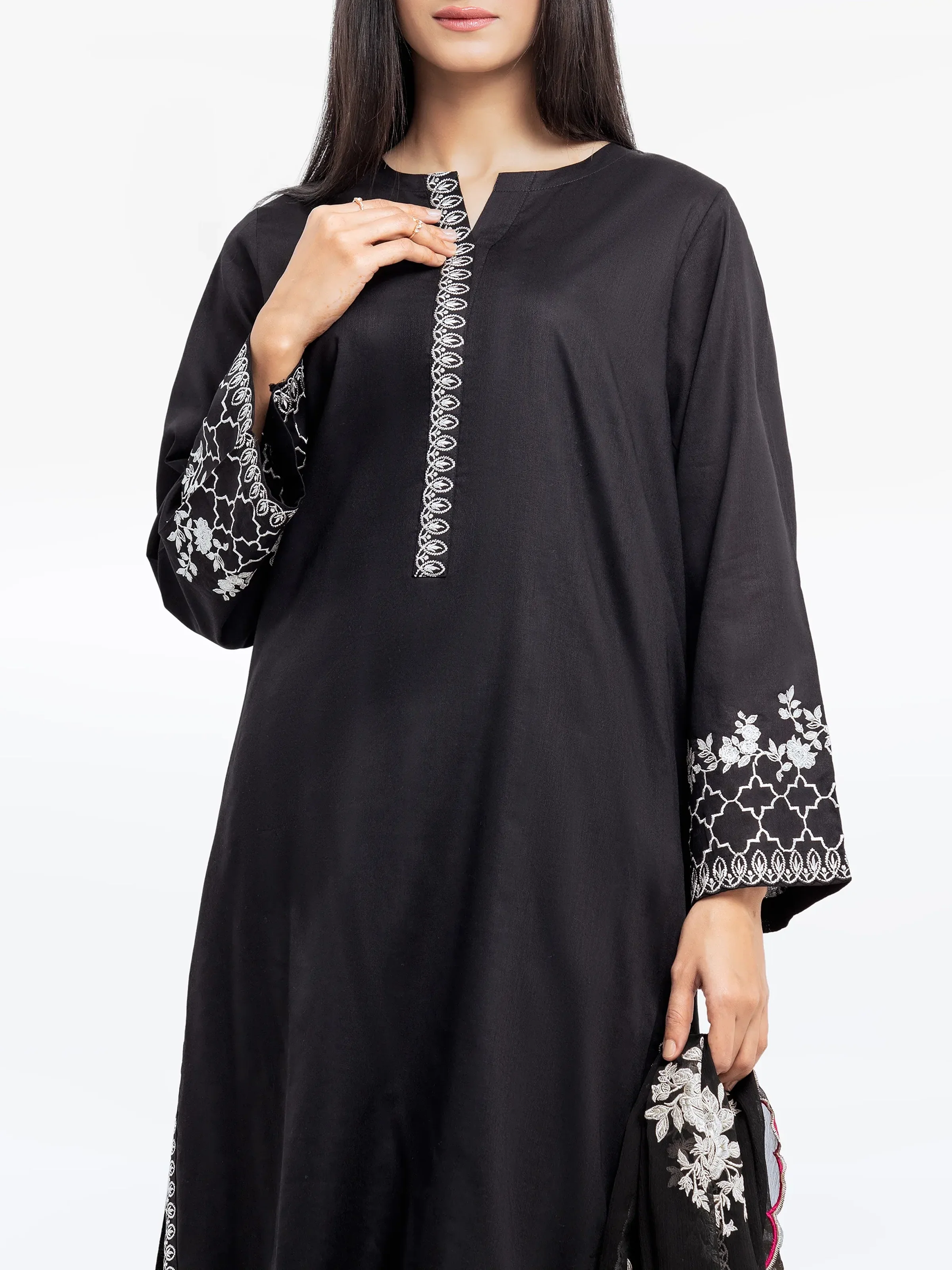 Pret Embroidered Dobby Suit - EWTKE24-81329-3P - Image 2