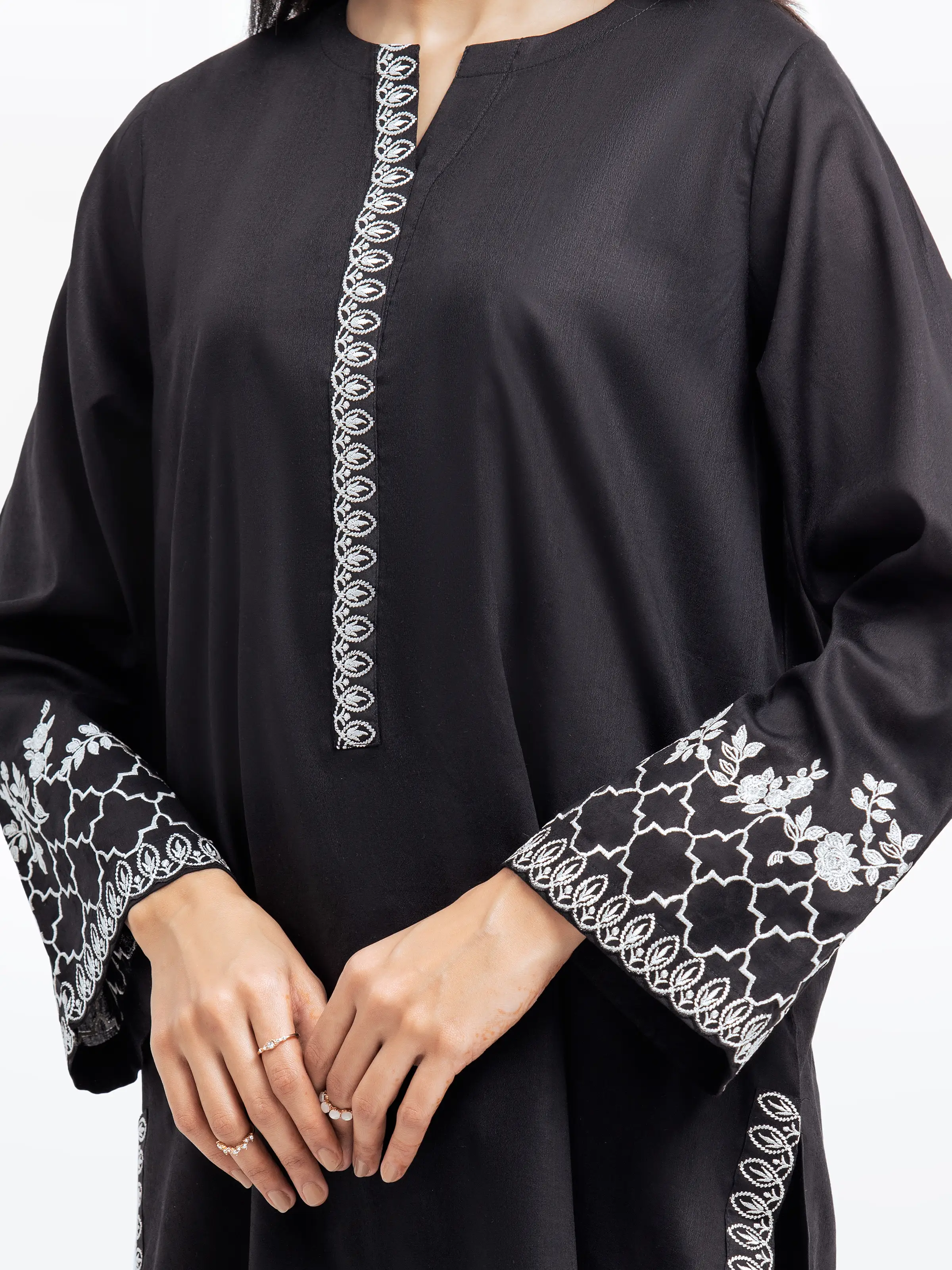 Pret Embroidered Dobby Suit - EWTKE24-81329-3P - Image 3