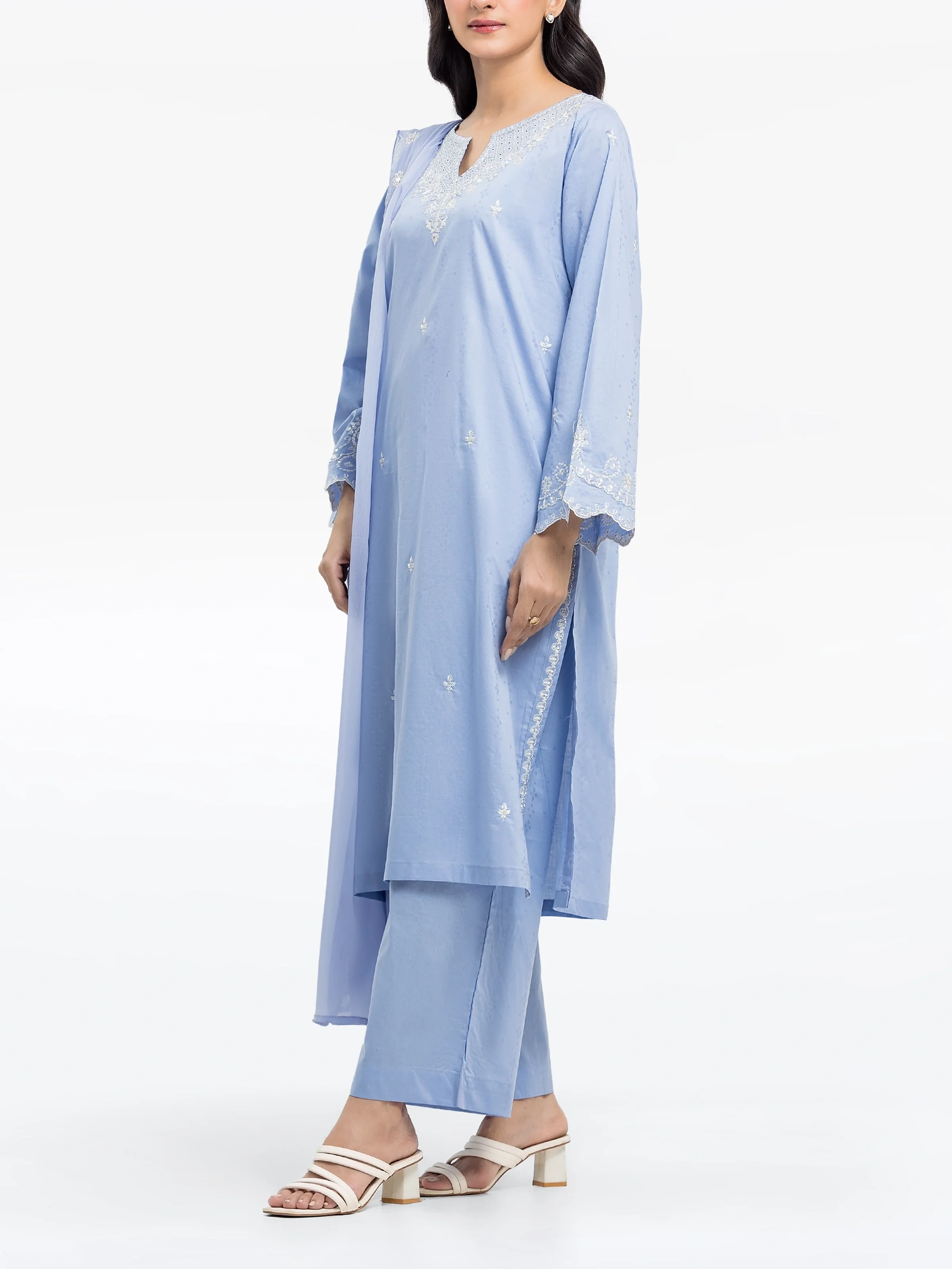 Pret Embroidered Dobby Suit - EWTKE24-81331-3P - Image 4