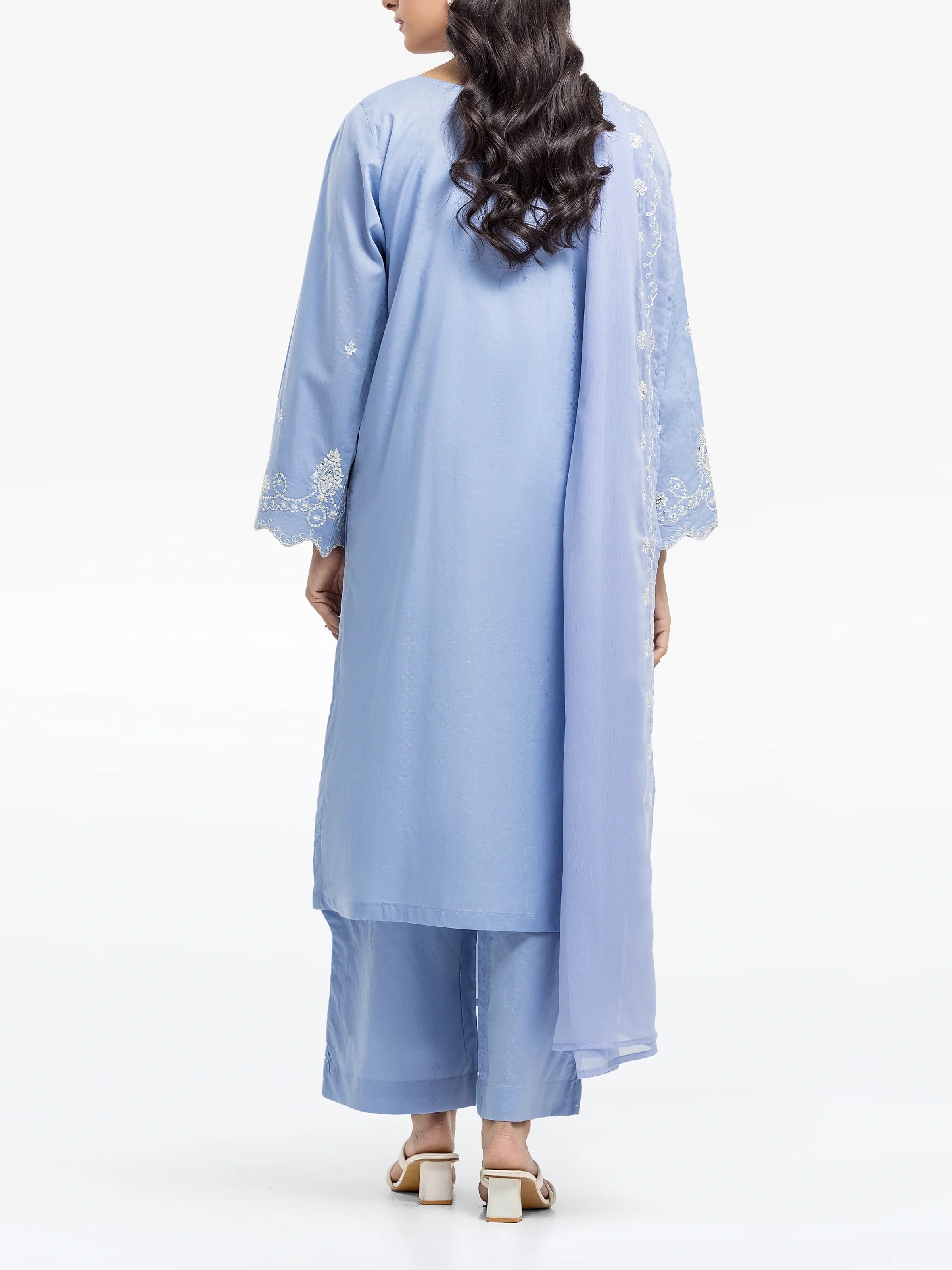 Pret Embroidered Dobby Suit - EWTKE24-81331-3P - Image 5