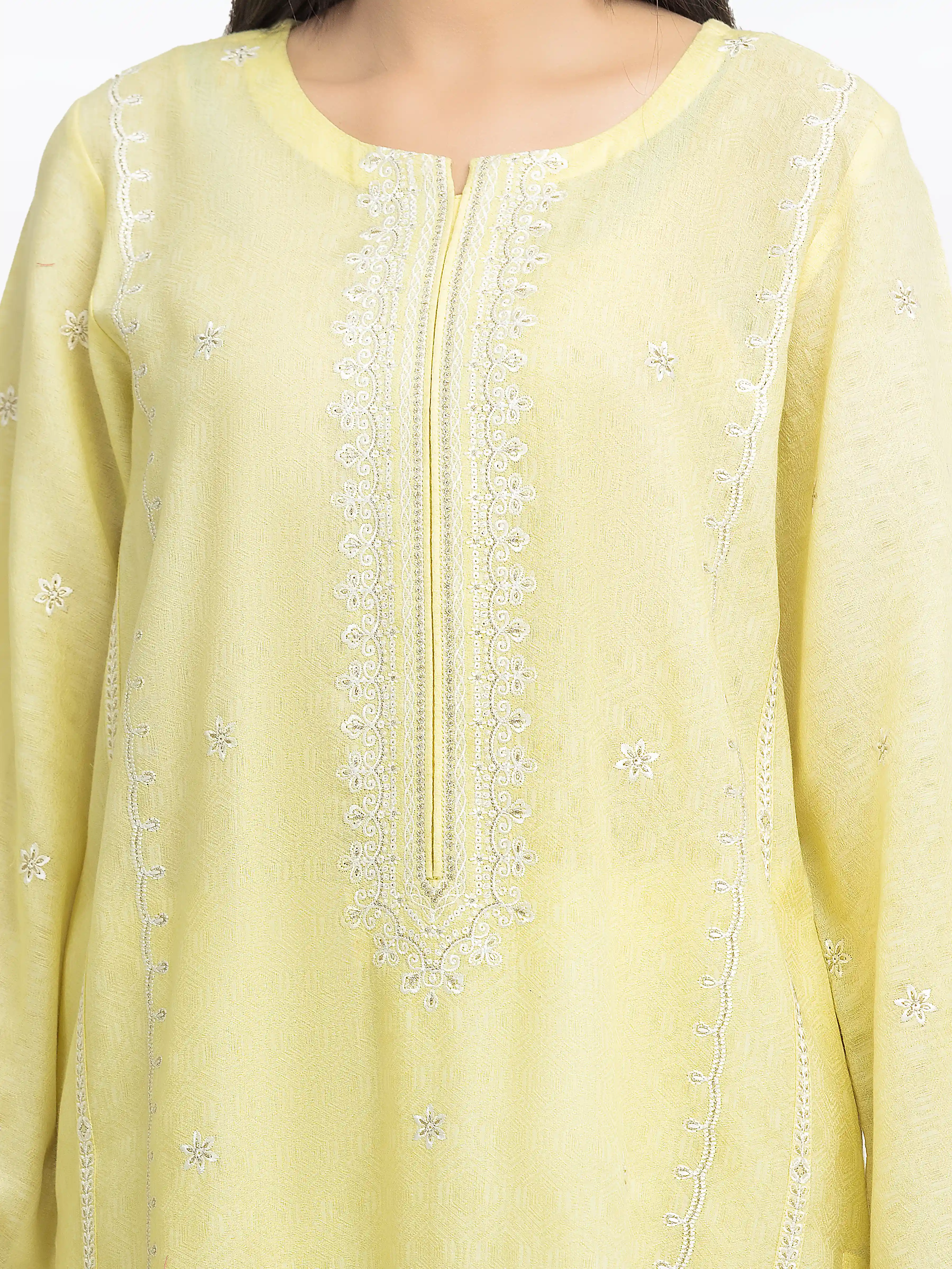Pret Embroidered Dobby Suit - EWTKE24-81332-3P - Image 3