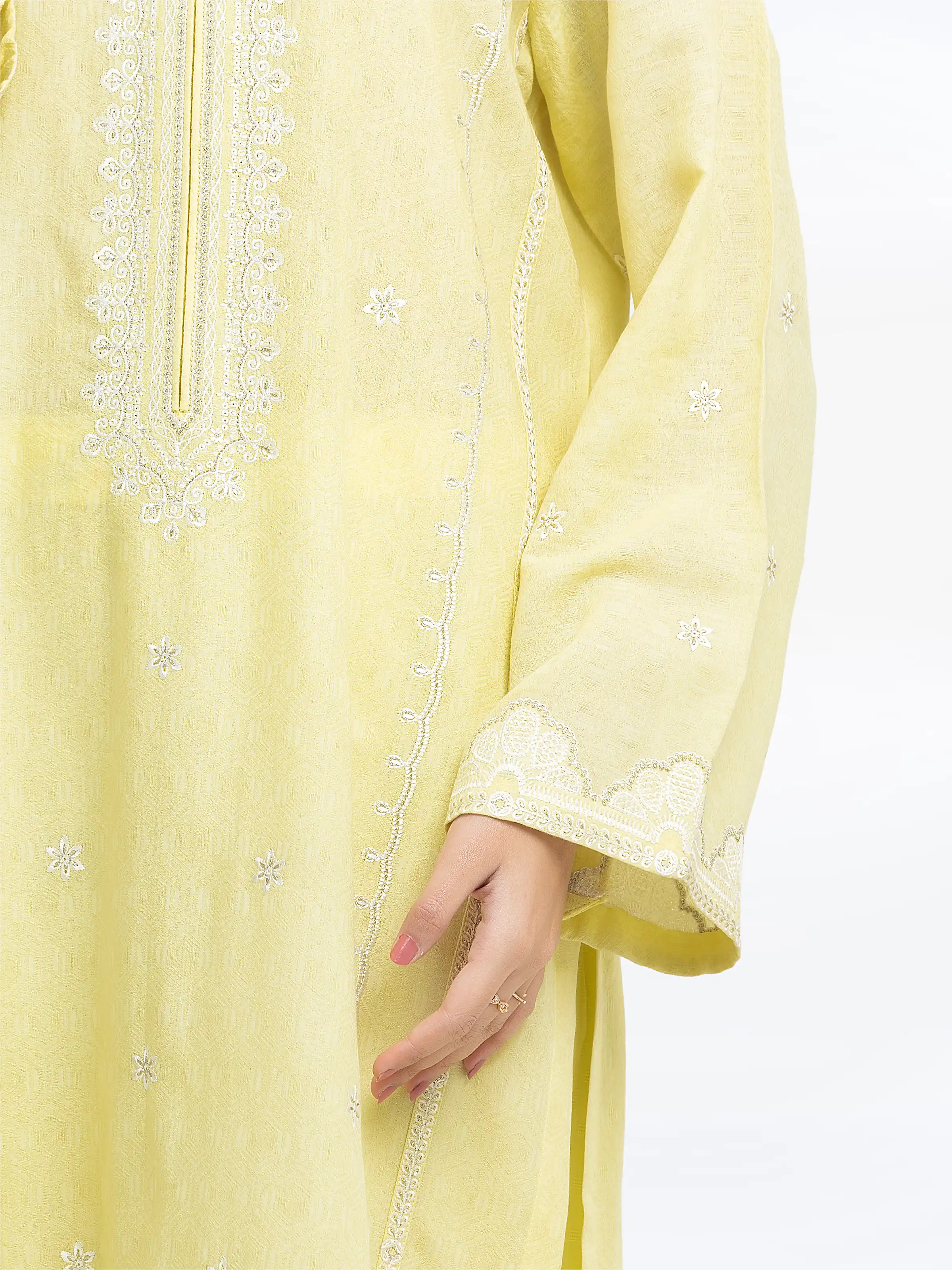 Pret Embroidered Dobby Suit - EWTKE24-81332-3P - Image 4