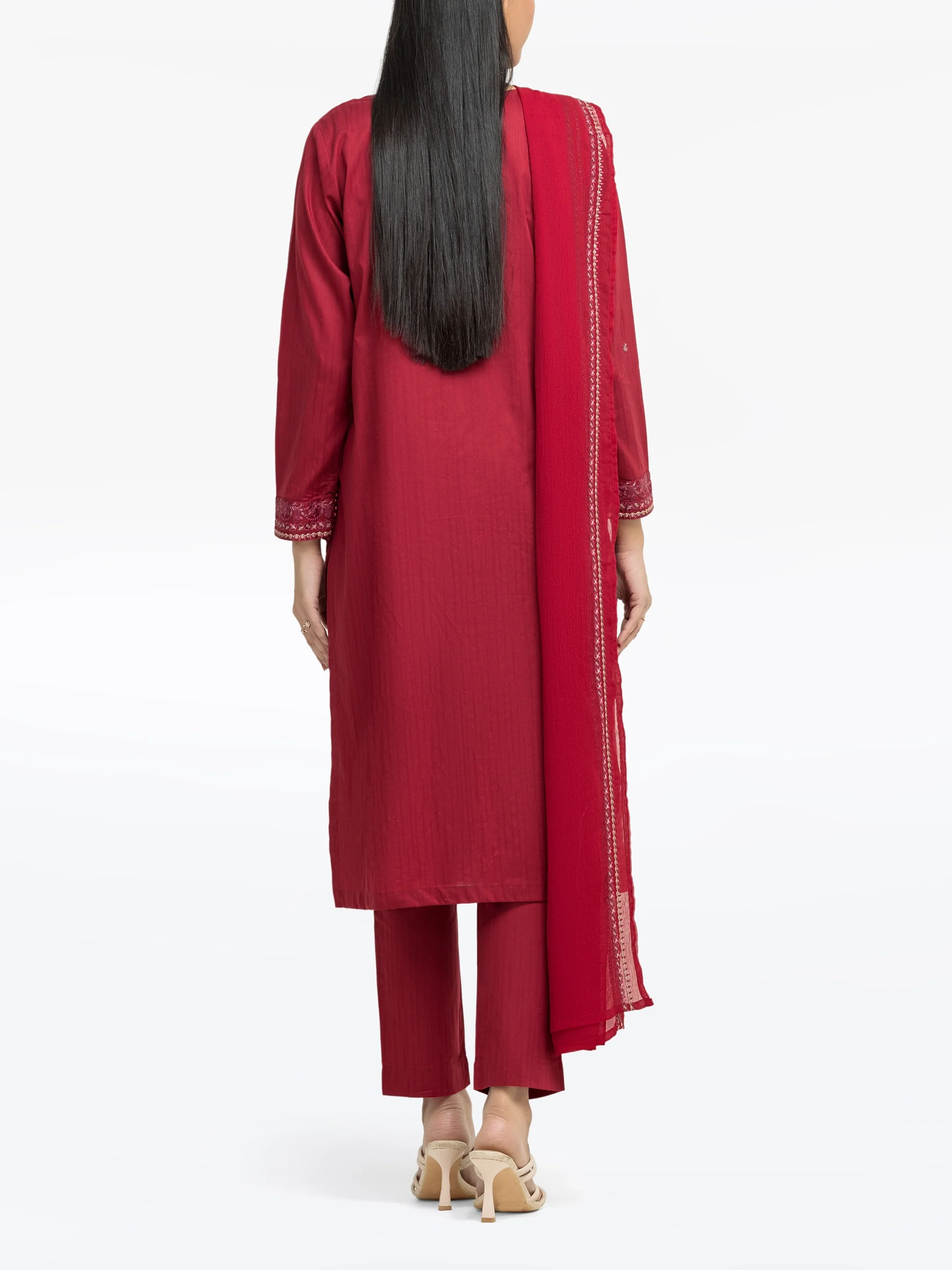 Pret Embroidered Dobby Suit - EWTKE24-81333-3P - Image 6