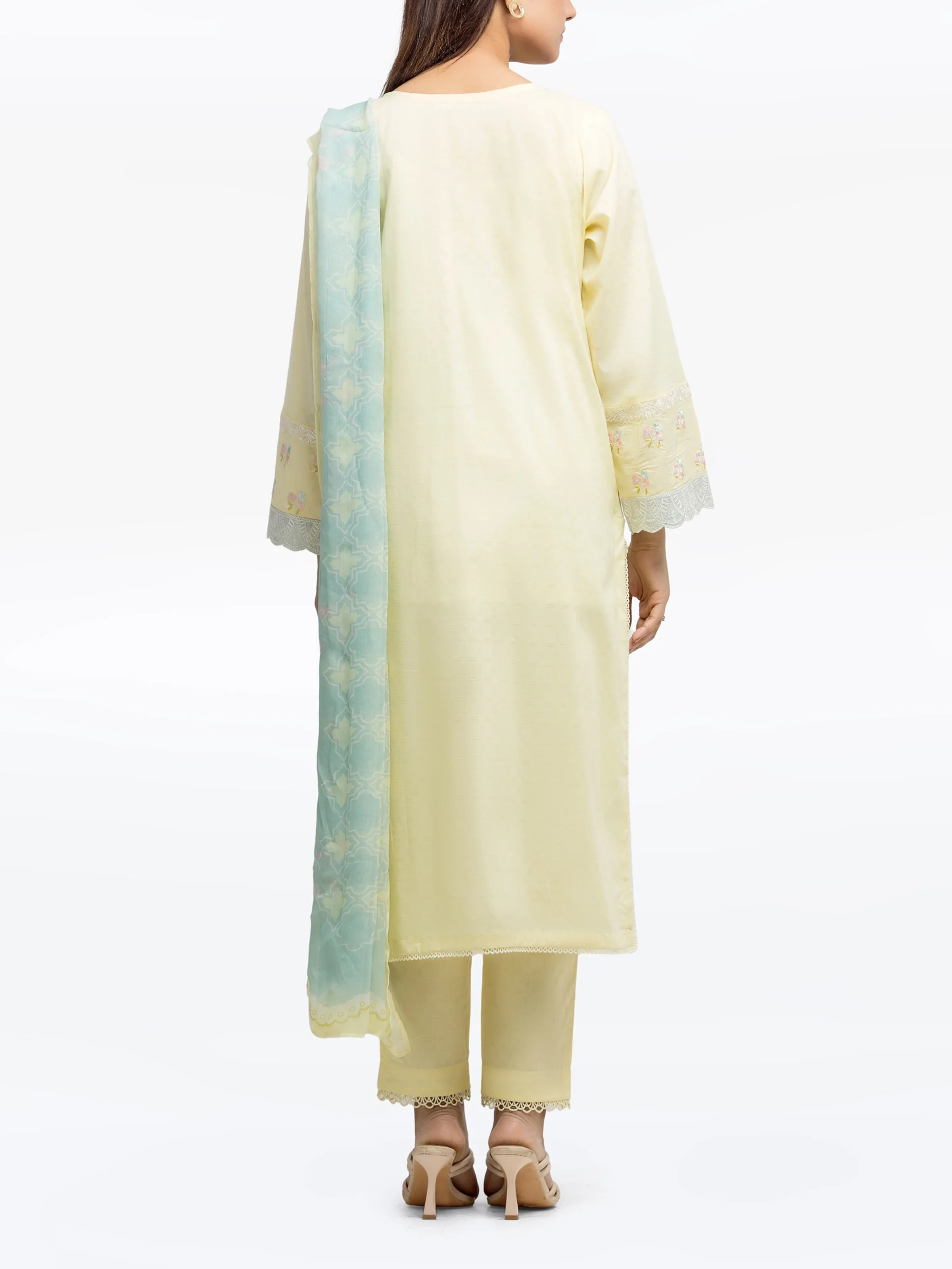 Pret Embroidered Dobby Suit - EWTKE24-81335-3P - Image 5